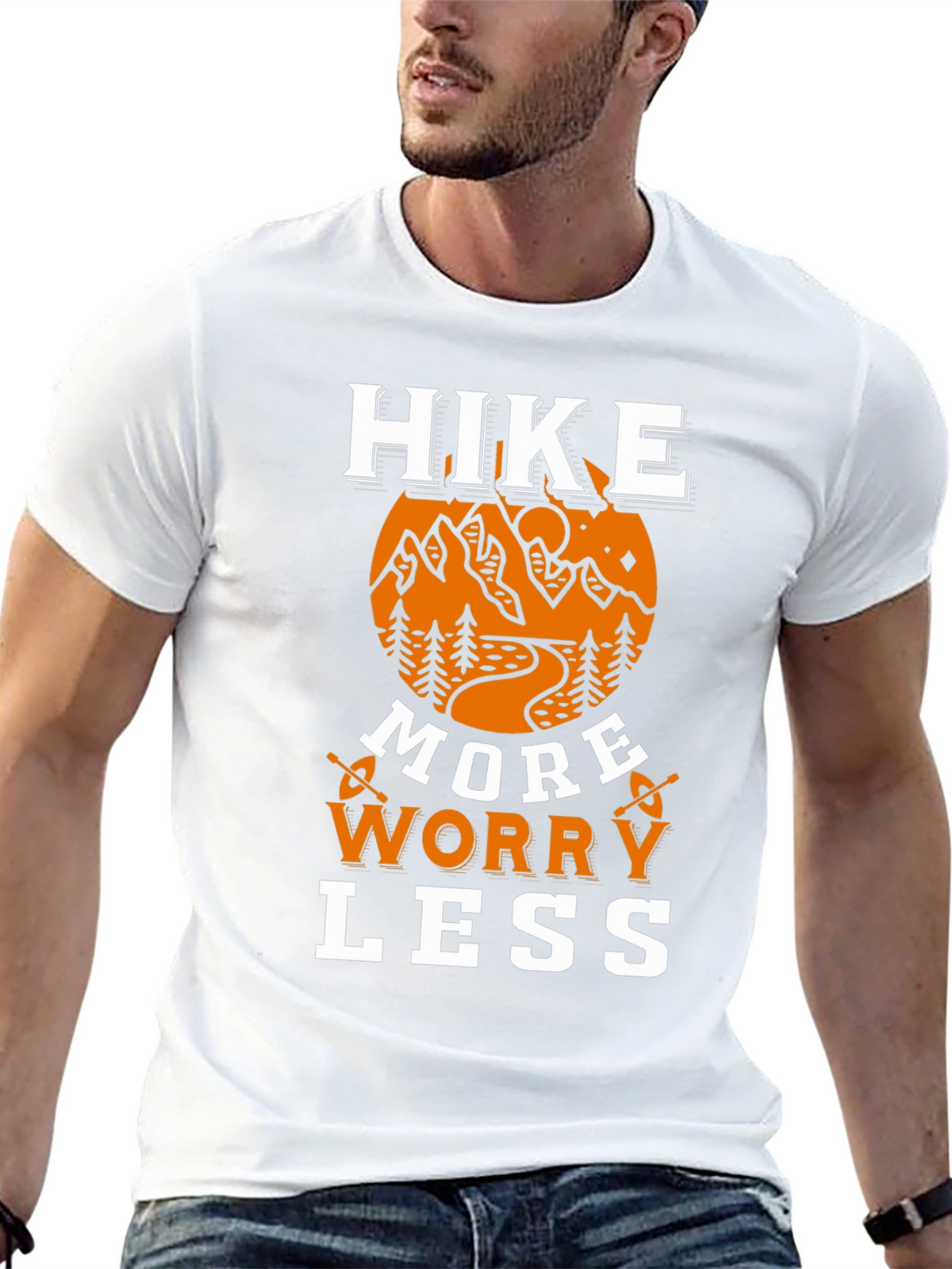 Hike More Worry Less Graphic T-Shirt