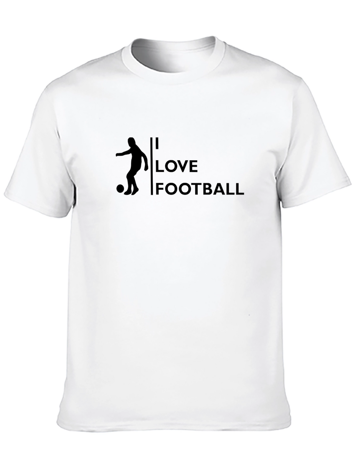 I Love Football Graphic Tee - Black