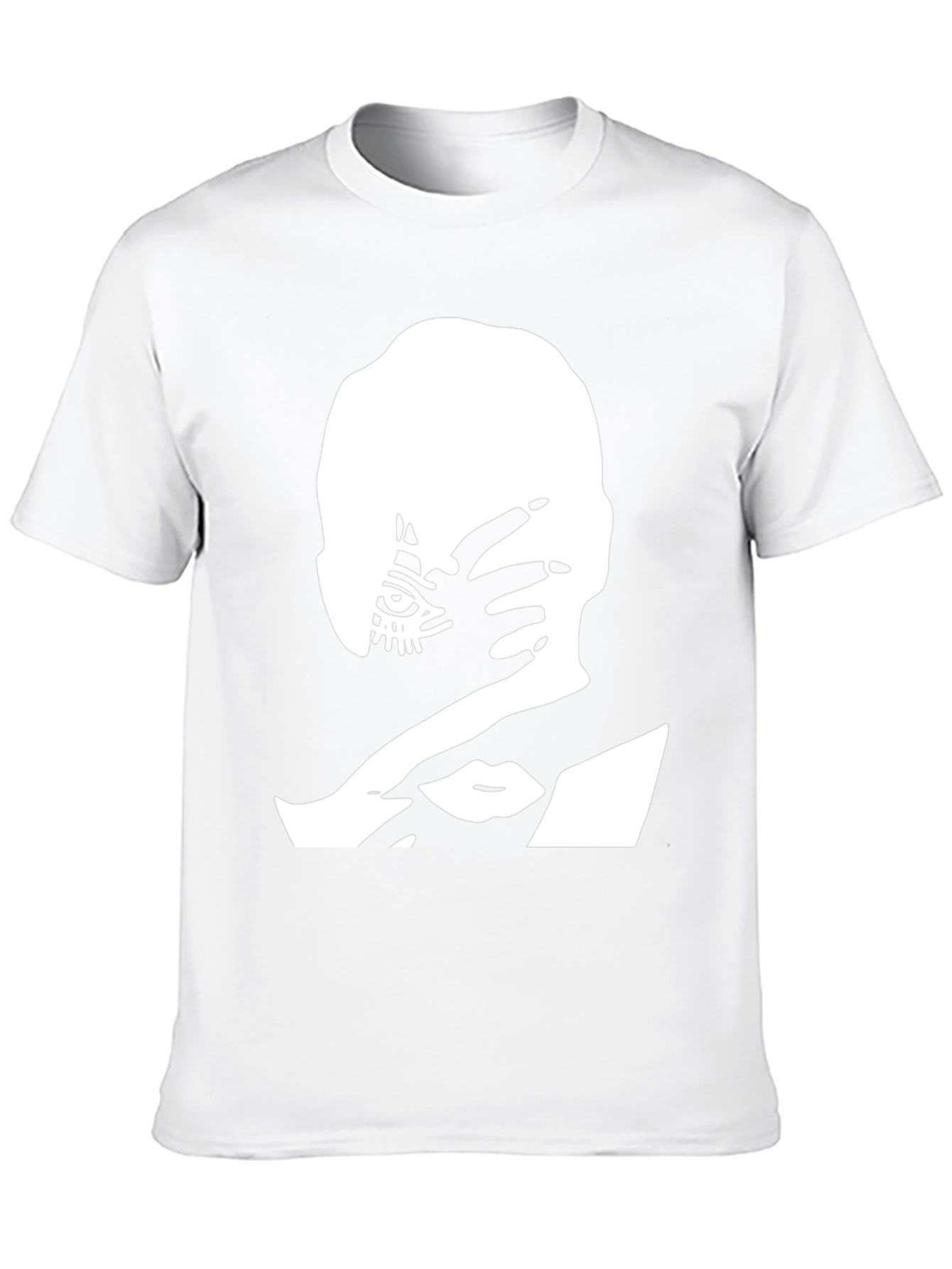 Edgy Graphic Tee: All-Seeing Eye Hand Design