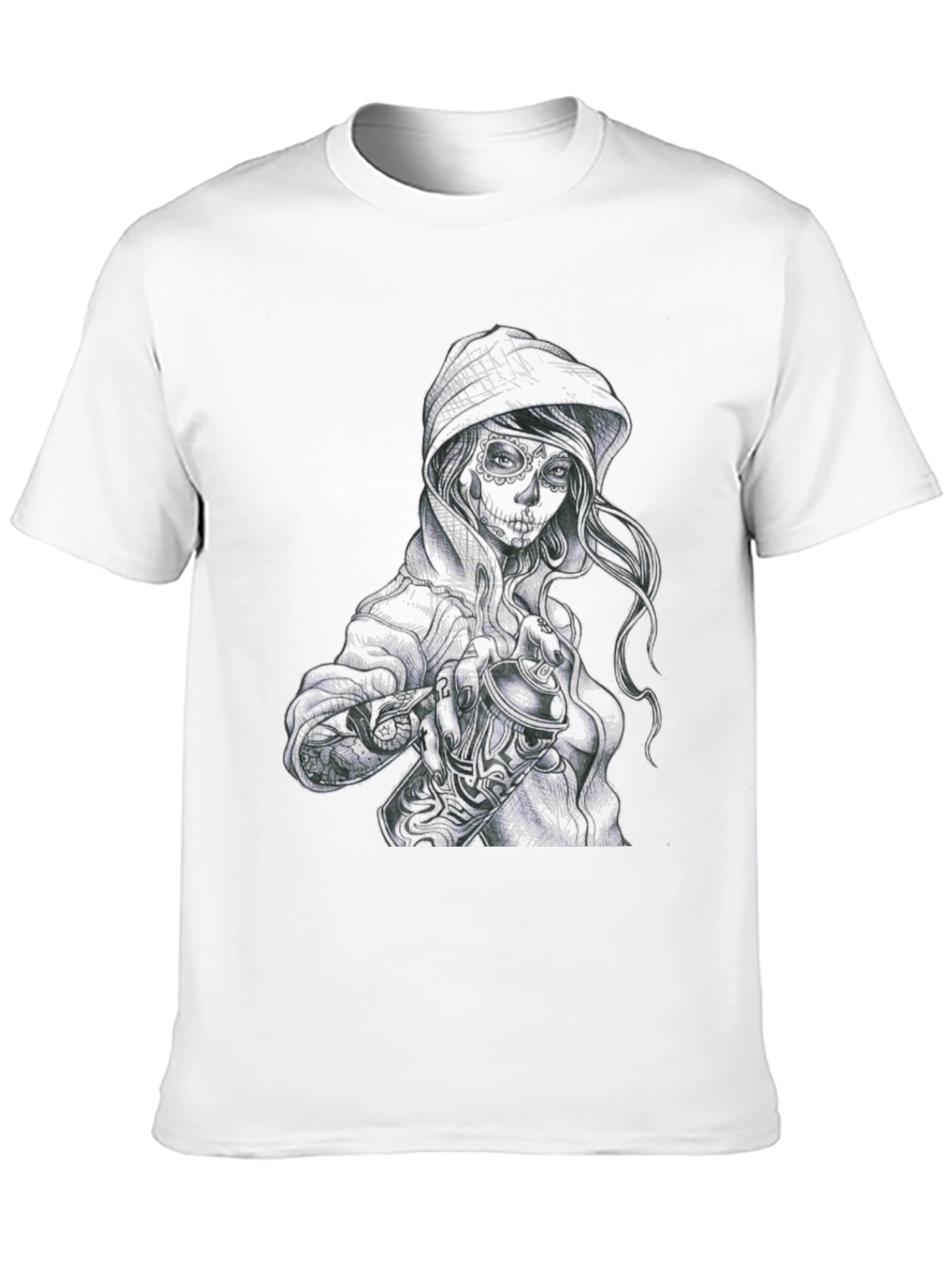 Sugar Skull Woman Graphic T-Shirt
