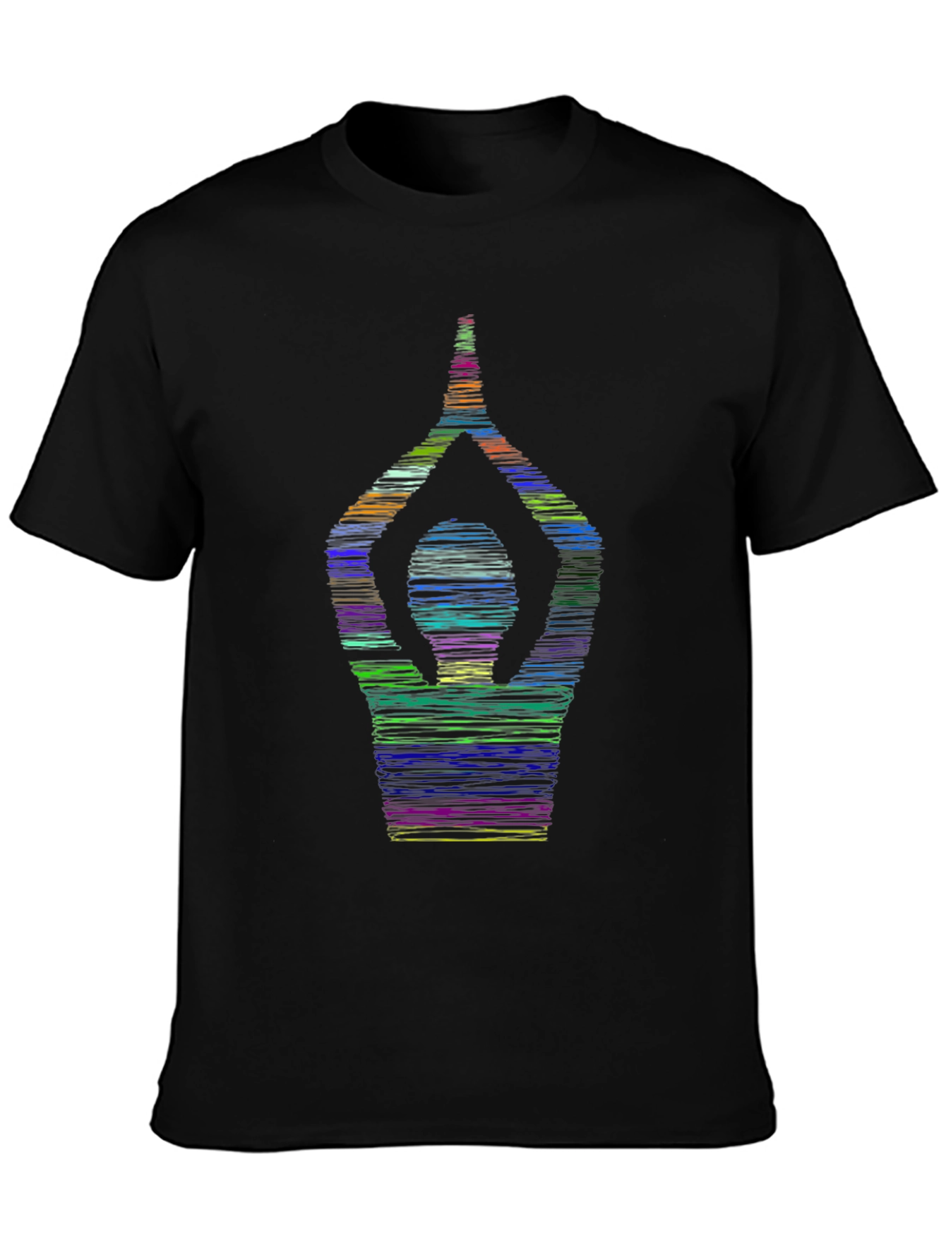 Yoga Pose Graphic T-Shirt - Mens Black Tee