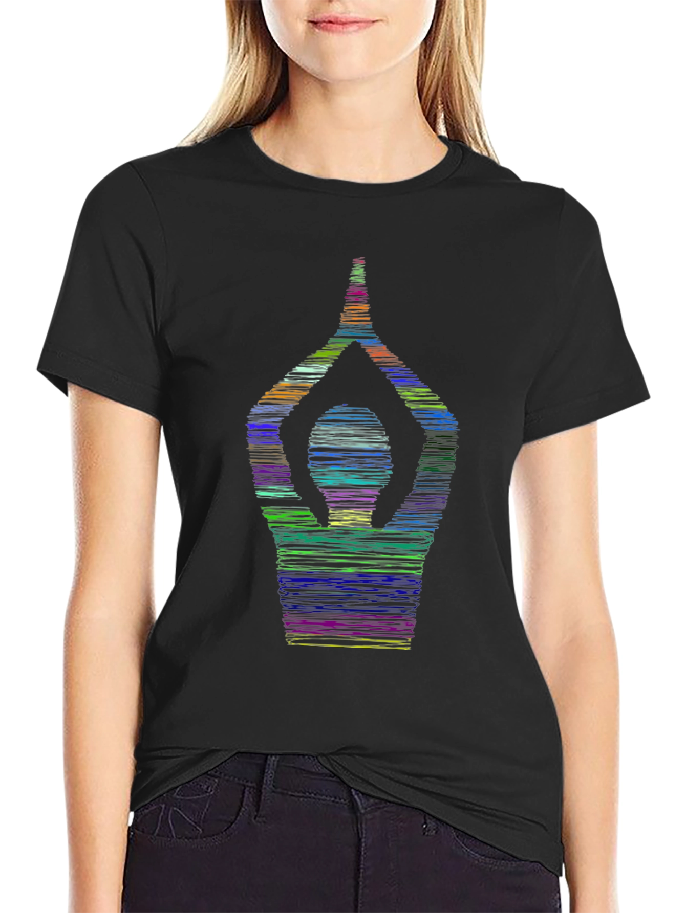 Yoga Pose Graphic T-Shirt - Mens Black Tee