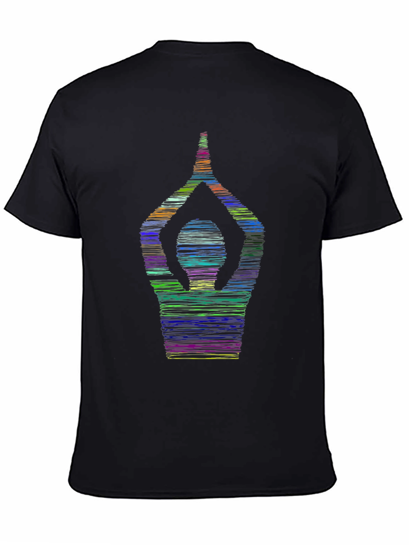 Yoga Pose Graphic T-Shirt - Mens Black Tee