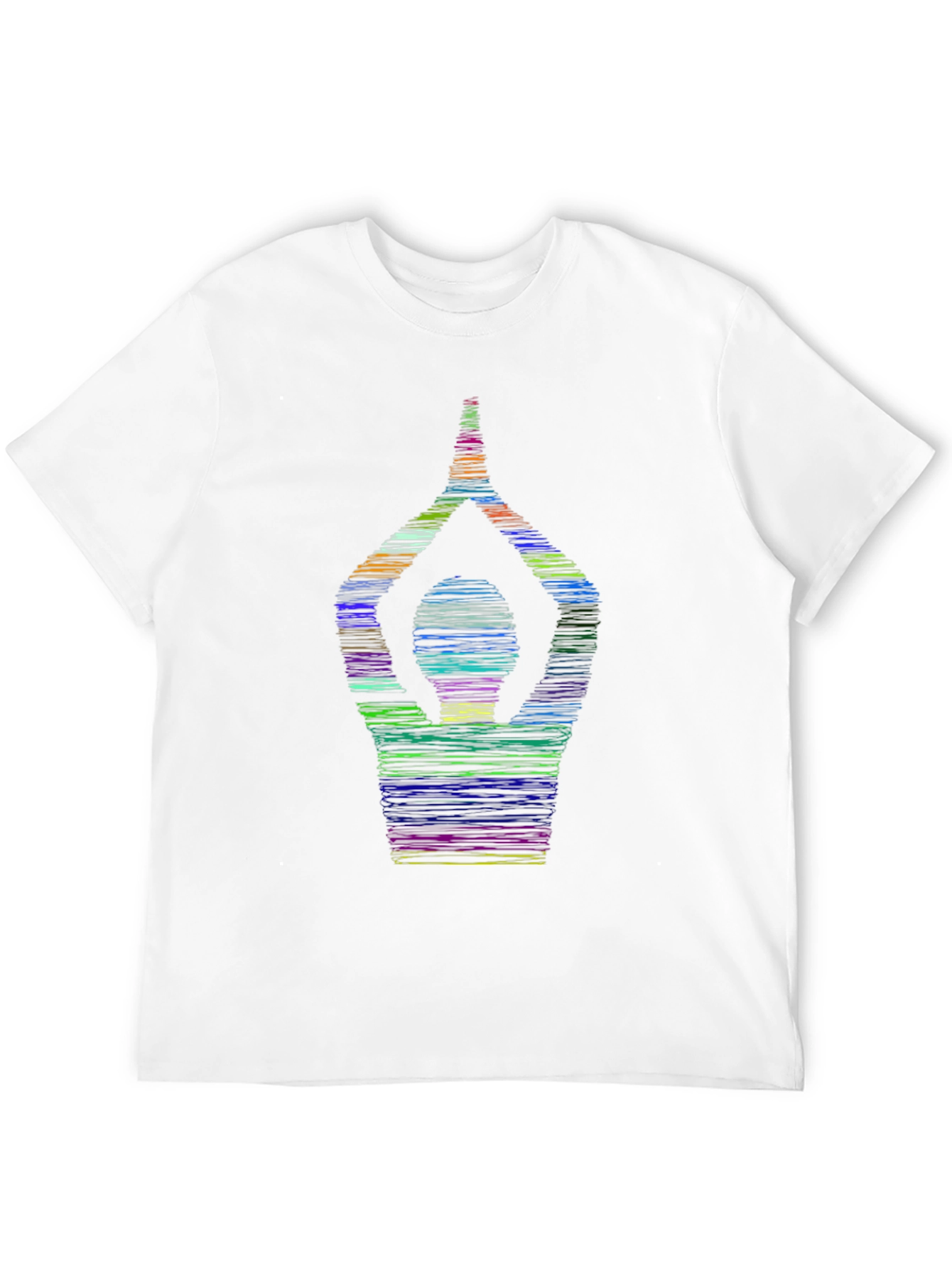 Yoga Pose Graphic T-Shirt - Mens Black Tee