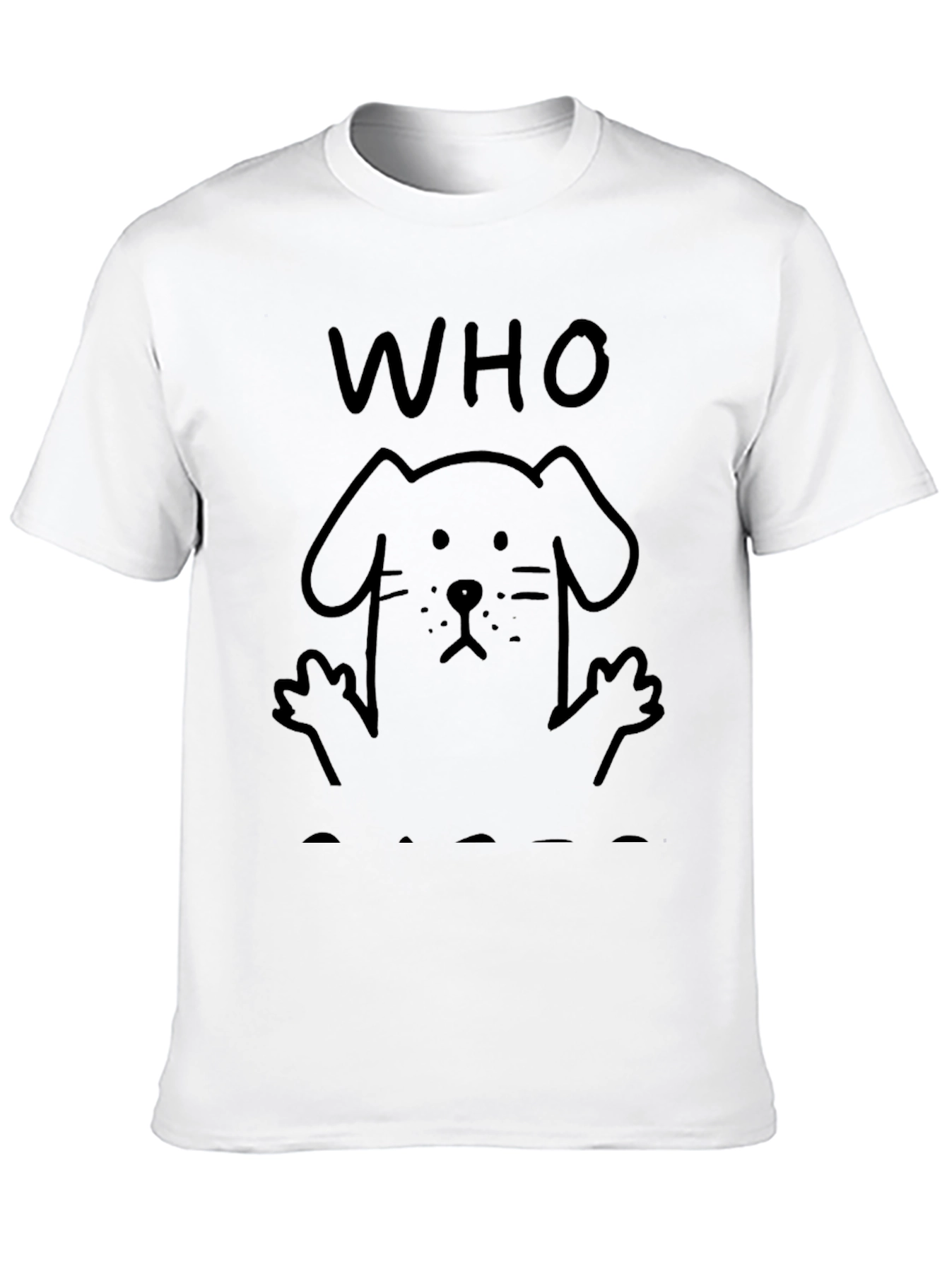 Who Rescued Who? Dog Lover T-Shirt - Black