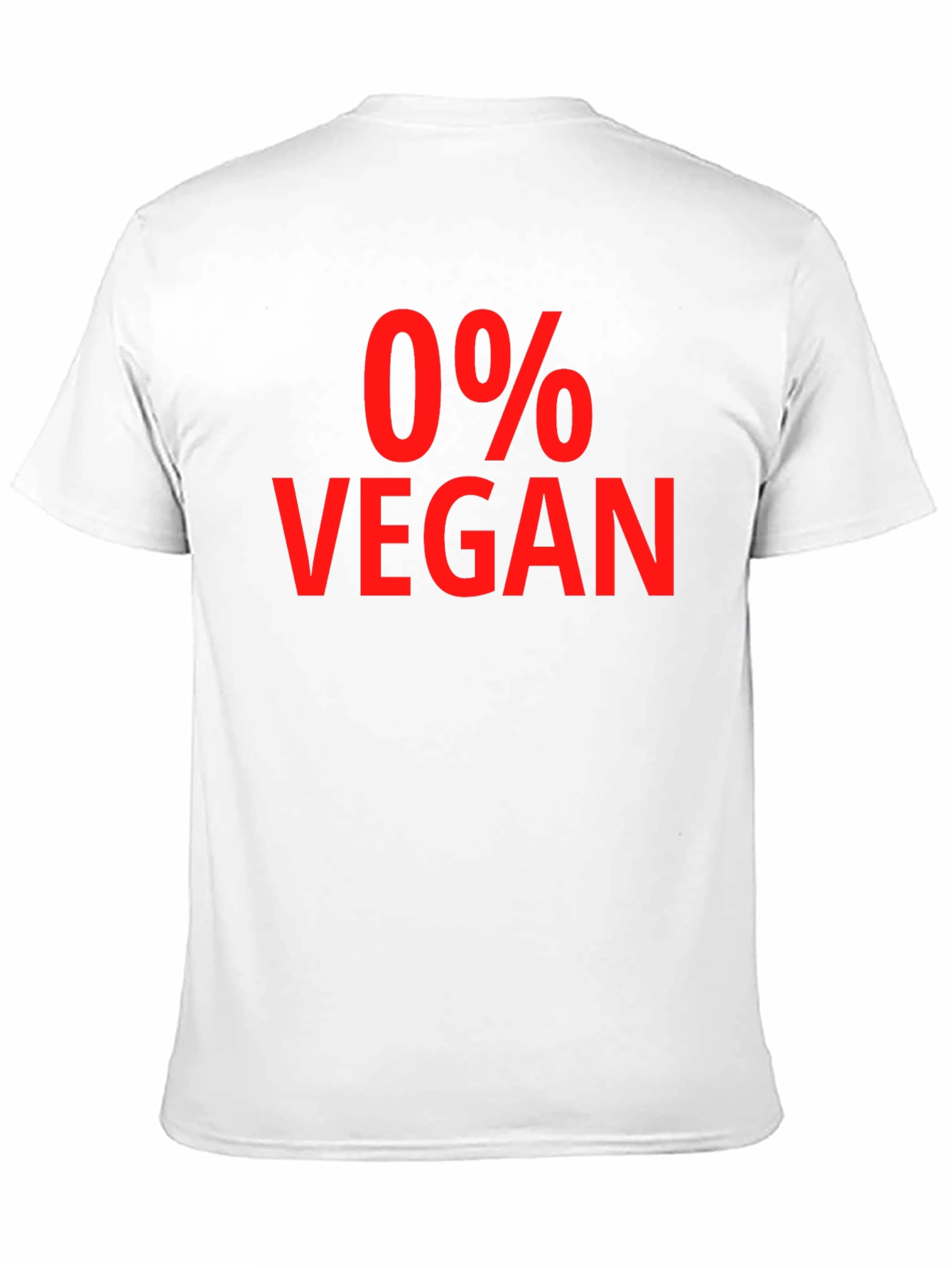 0% Vegan Sarcastic Graphic Tee - Unisex T-Shirt