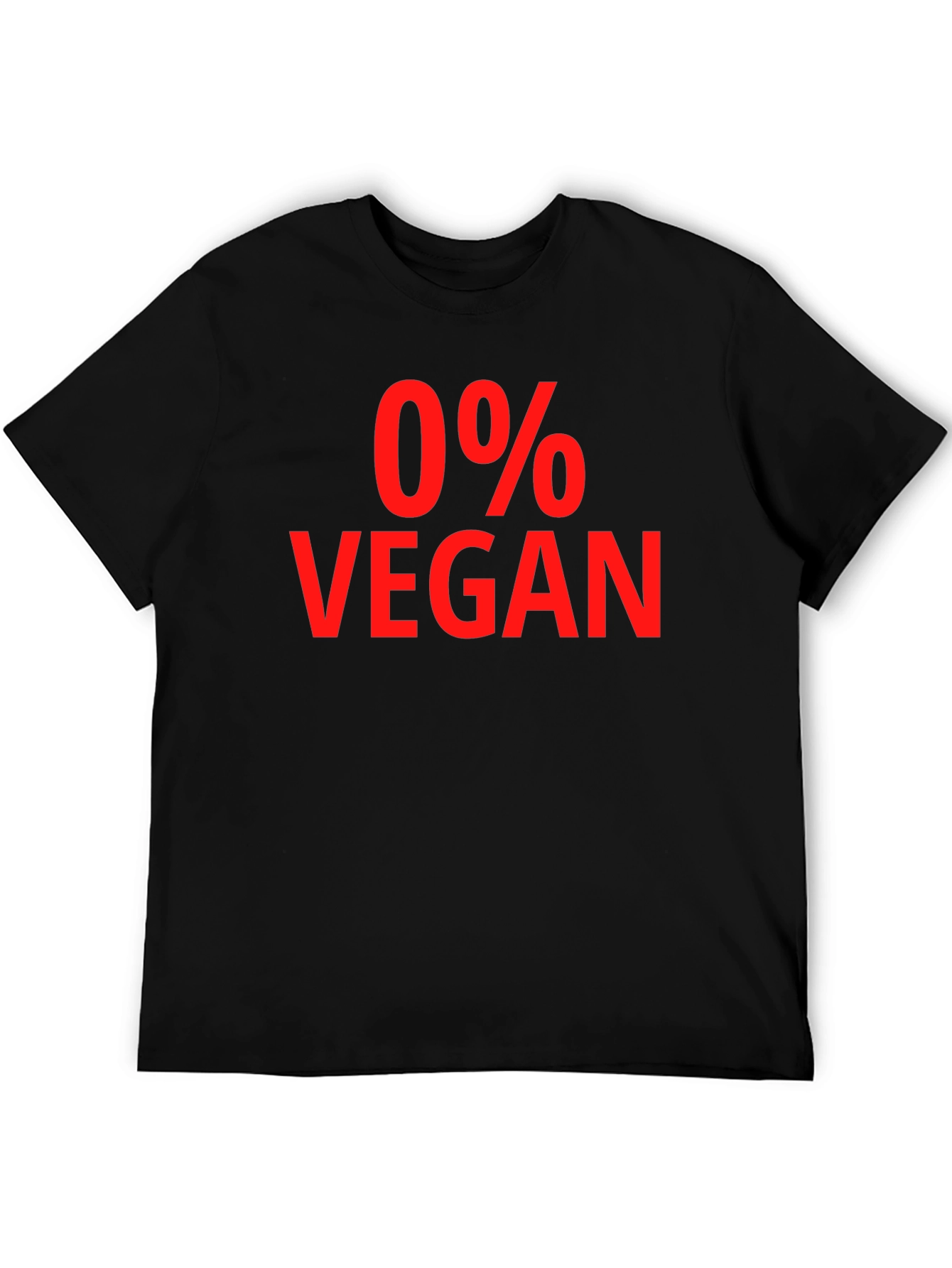 0% Vegan Sarcastic Graphic Tee - Unisex T-Shirt