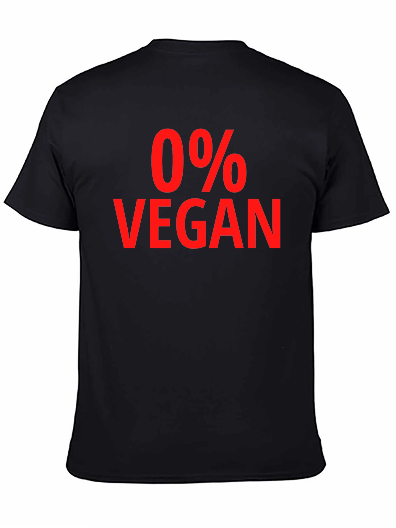 0% Vegan Sarcastic Graphic Tee - Unisex T-Shirt