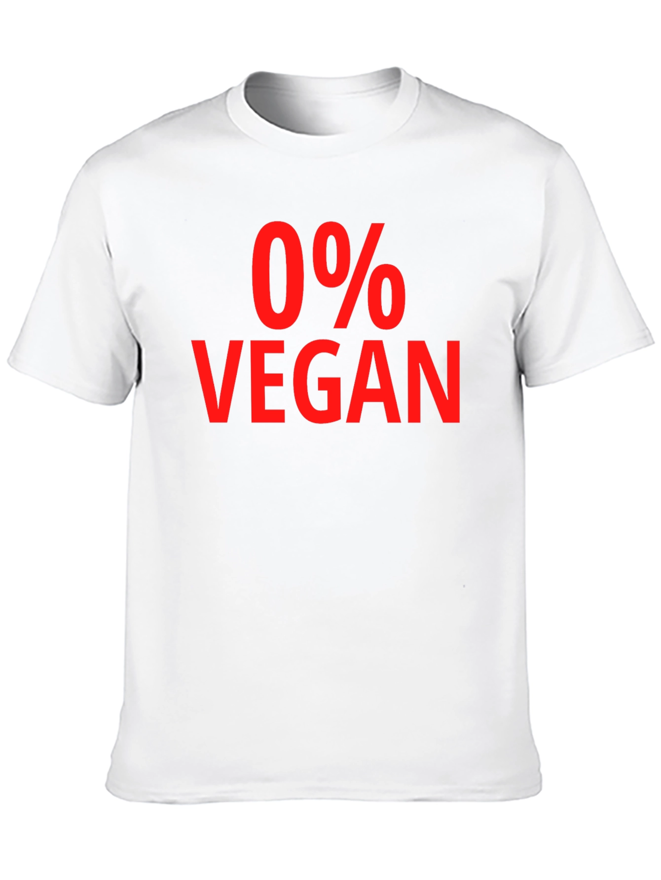 0% Vegan Sarcastic Graphic Tee - Unisex T-Shirt