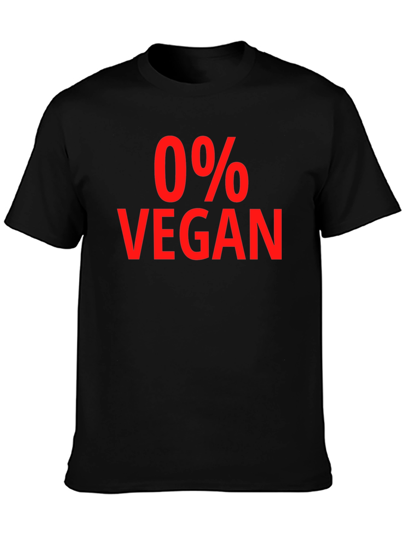0% Vegan Sarcastic Graphic Tee - Unisex T-Shirt