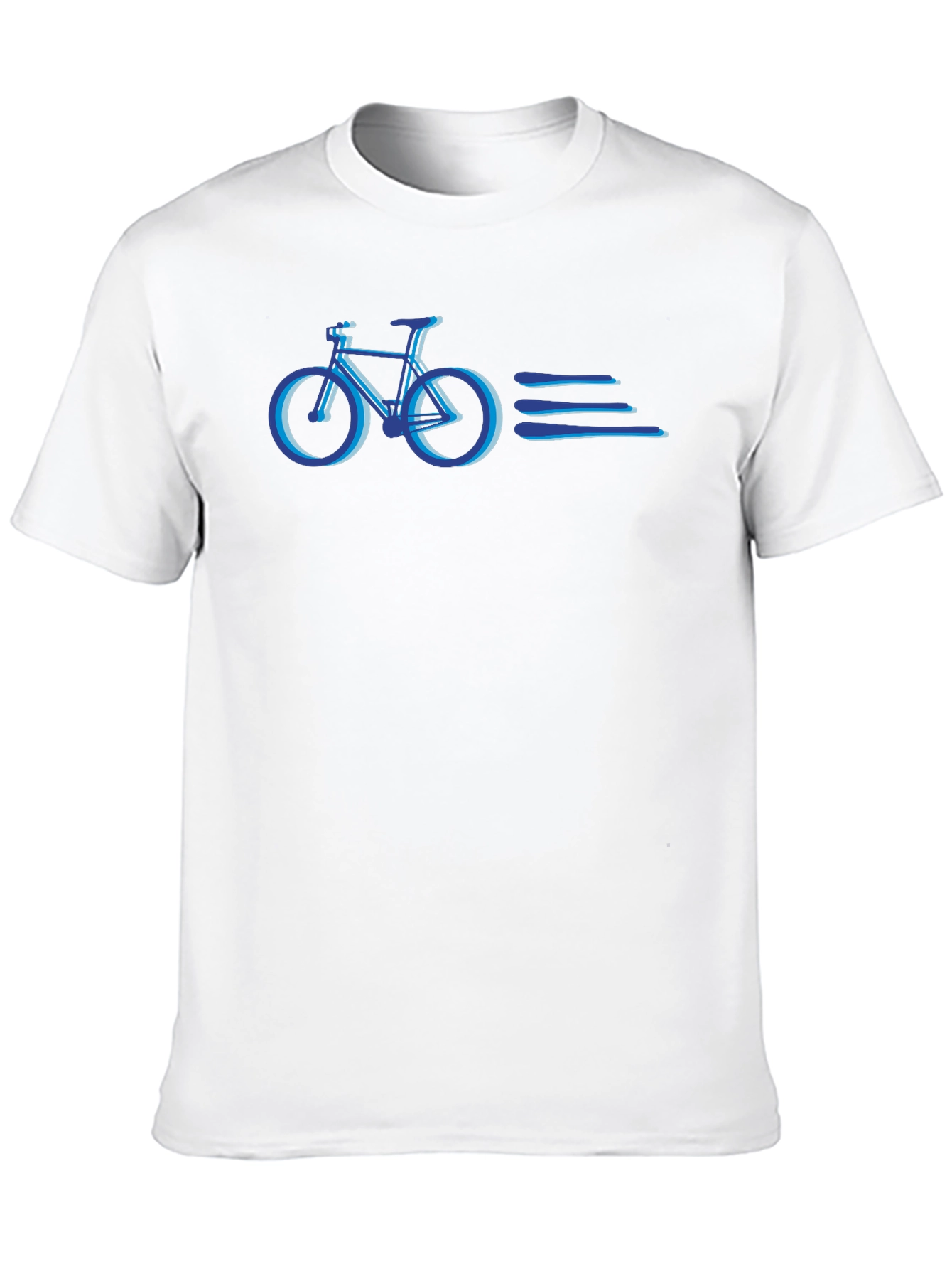 Blue Bicycle Graphic Tee - Stylish Comfort