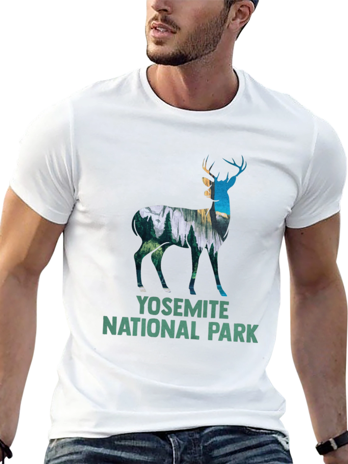 Yosemite National Park Deer Graphic Tee