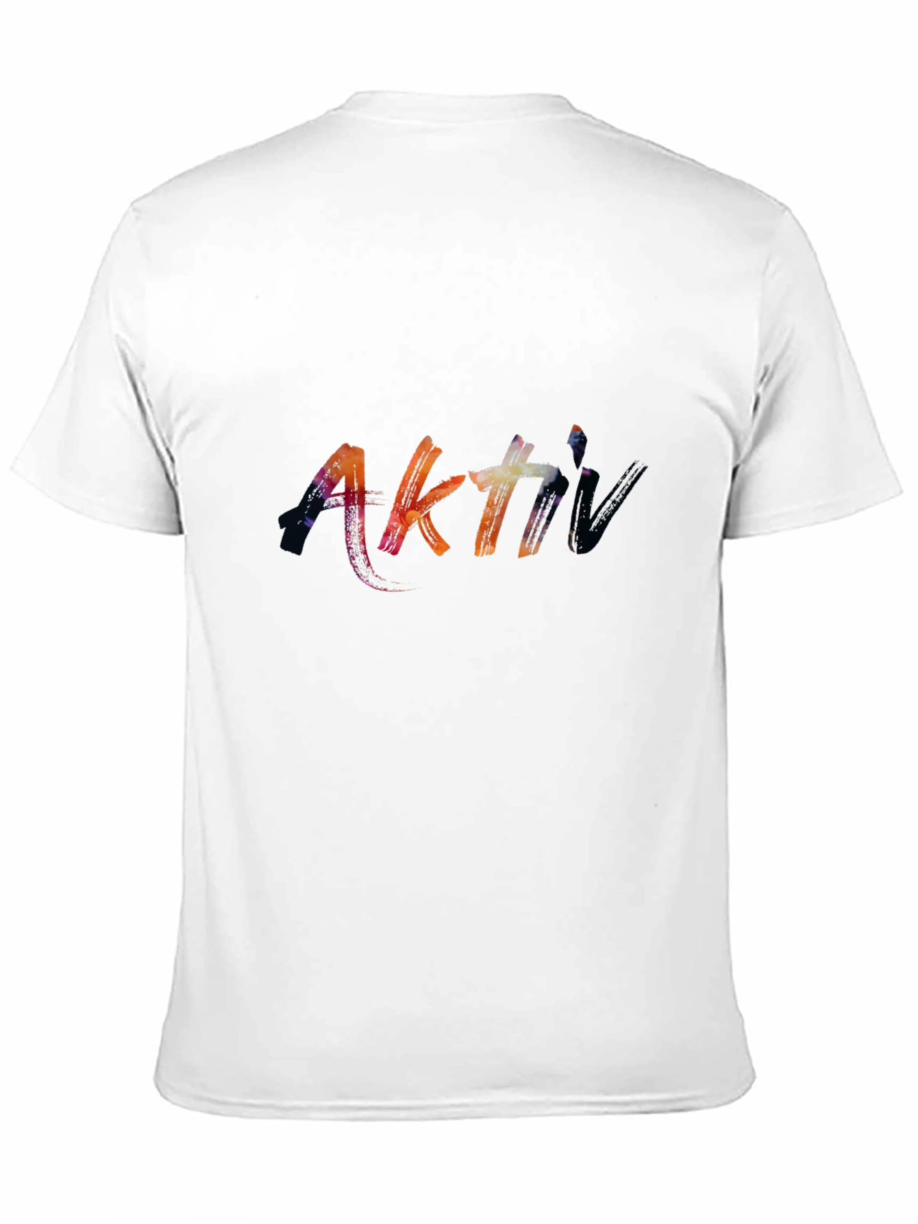 Abstract Aktiv Graphic Print Black T-Shirt