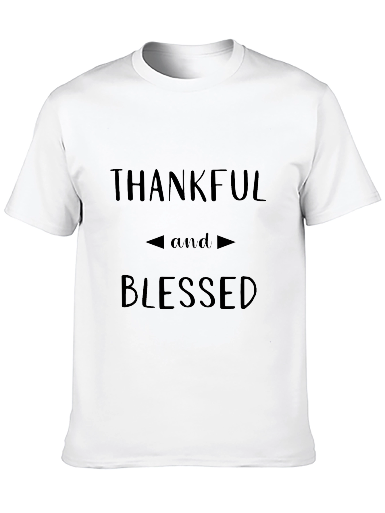 Thankful & Blessed Black T-Shirt