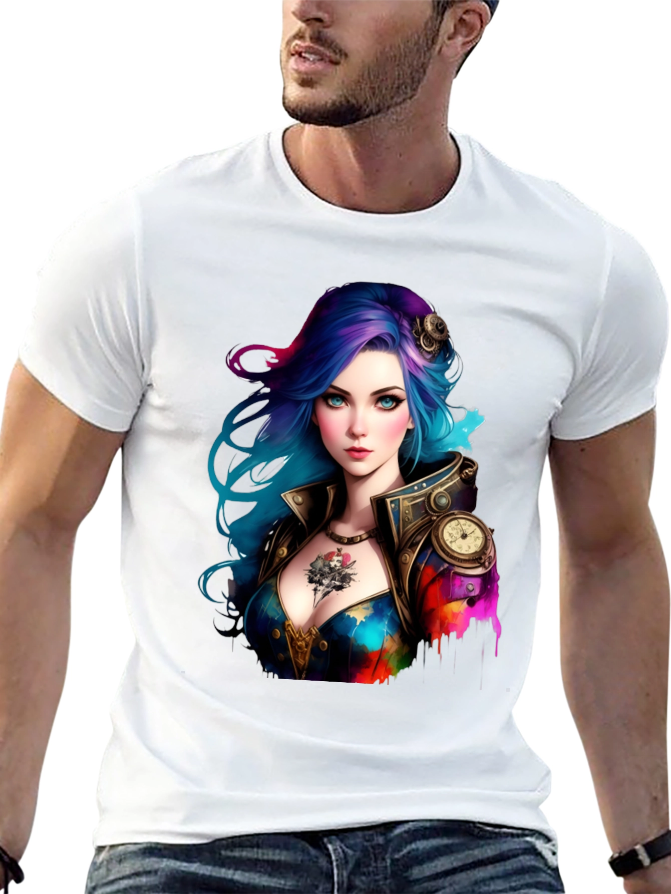Steampunk Girl Graphic Tee