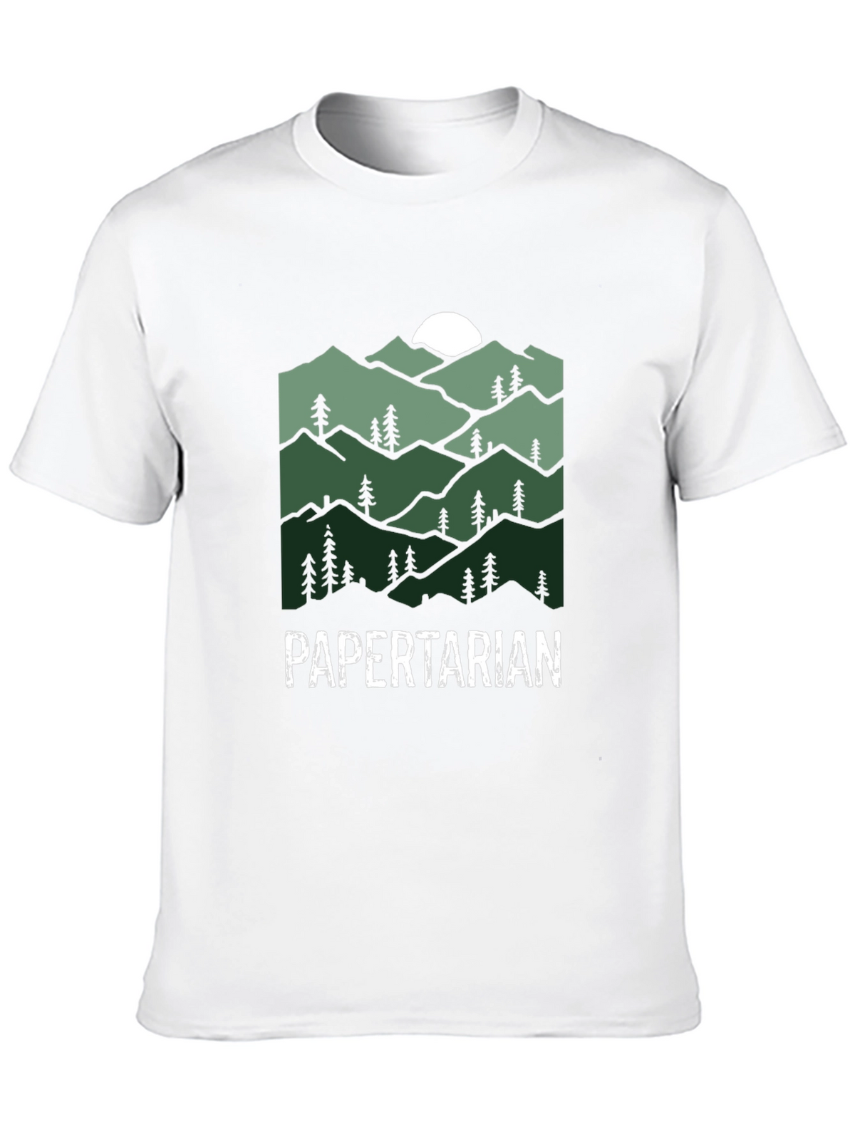 Papertarian Mountain Graphic Tee - Nature Lover Shirt