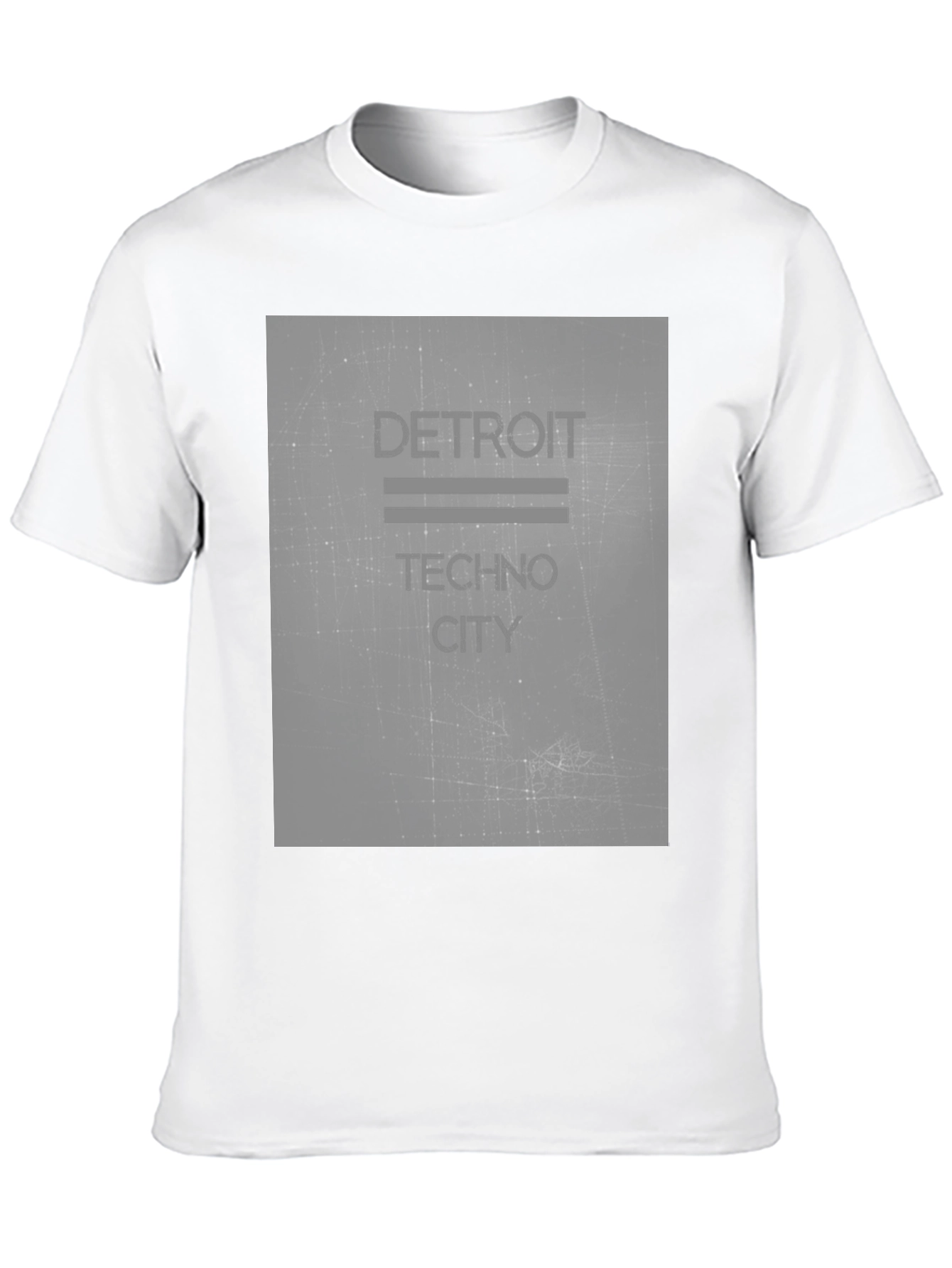 Detroit Techno City Black Graphic Tee