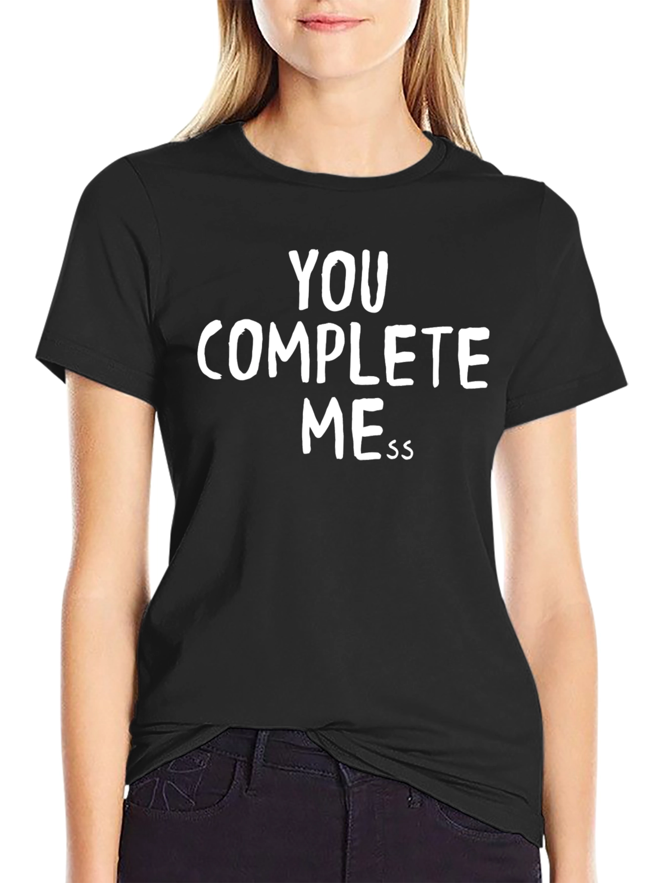 You Complete Mess Graphic Tee - Black