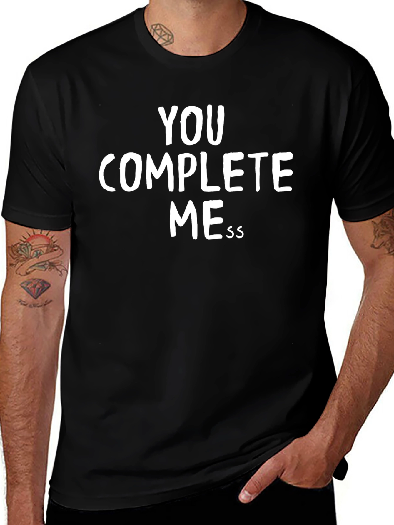 You Complete Mess Graphic Tee - Black