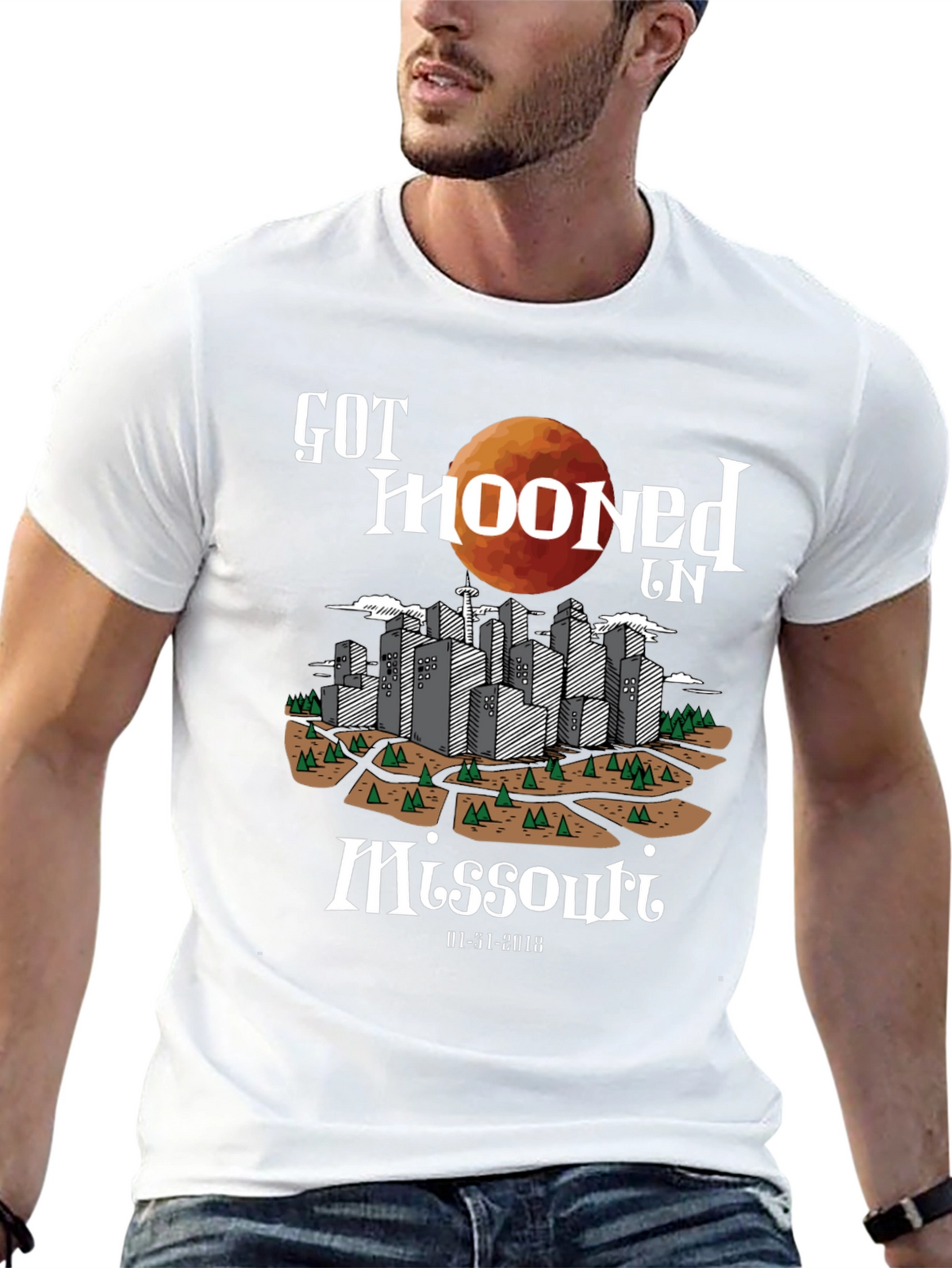 Got Mooned in Missouri Graphic T-Shirt