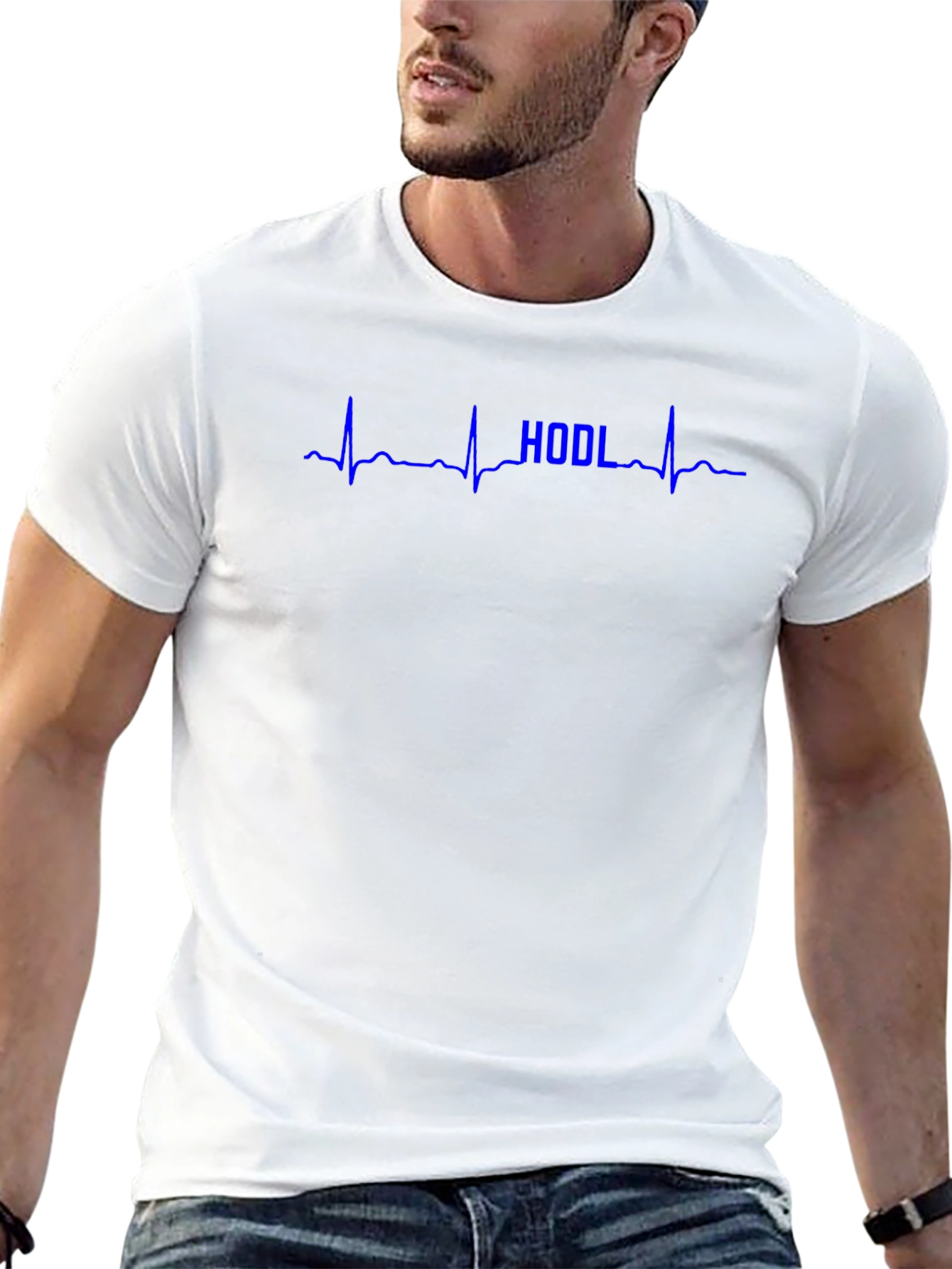 HODL Heartbeat T-Shirt - Crypto Investor Tee