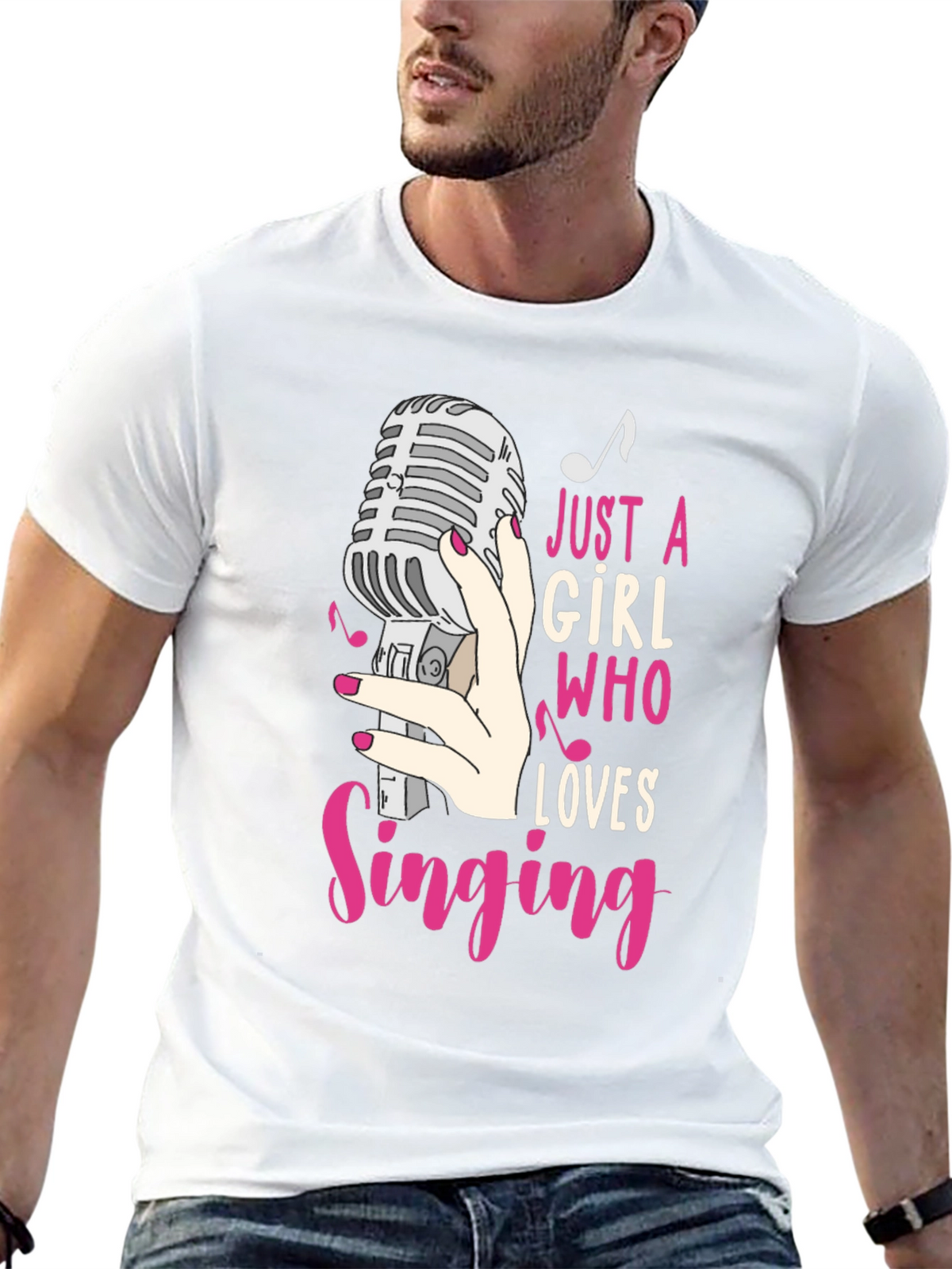 Just A Girl Who Loves Singing T-Shirt