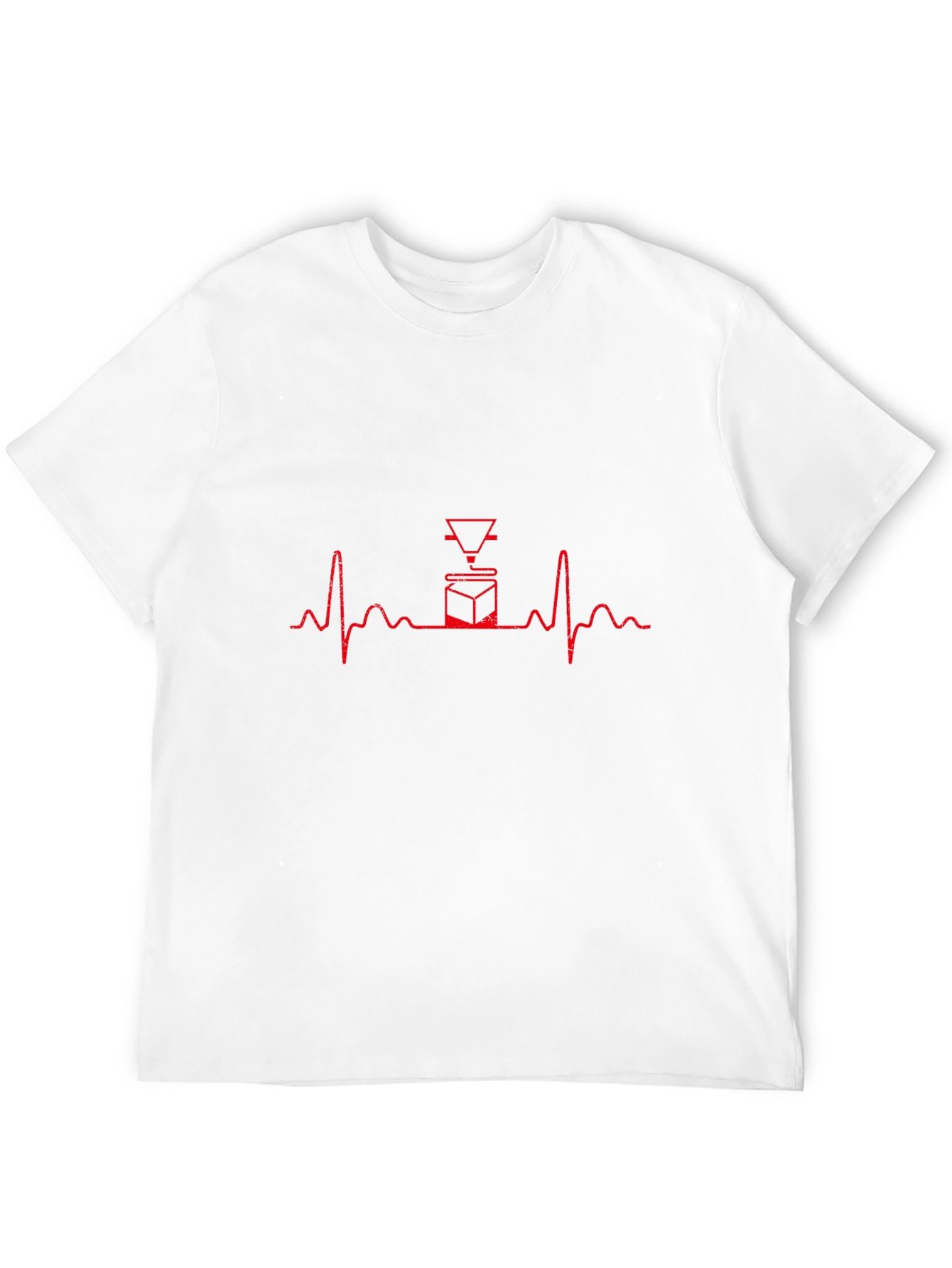 3D Printing Heartbeat T-Shirt - Black