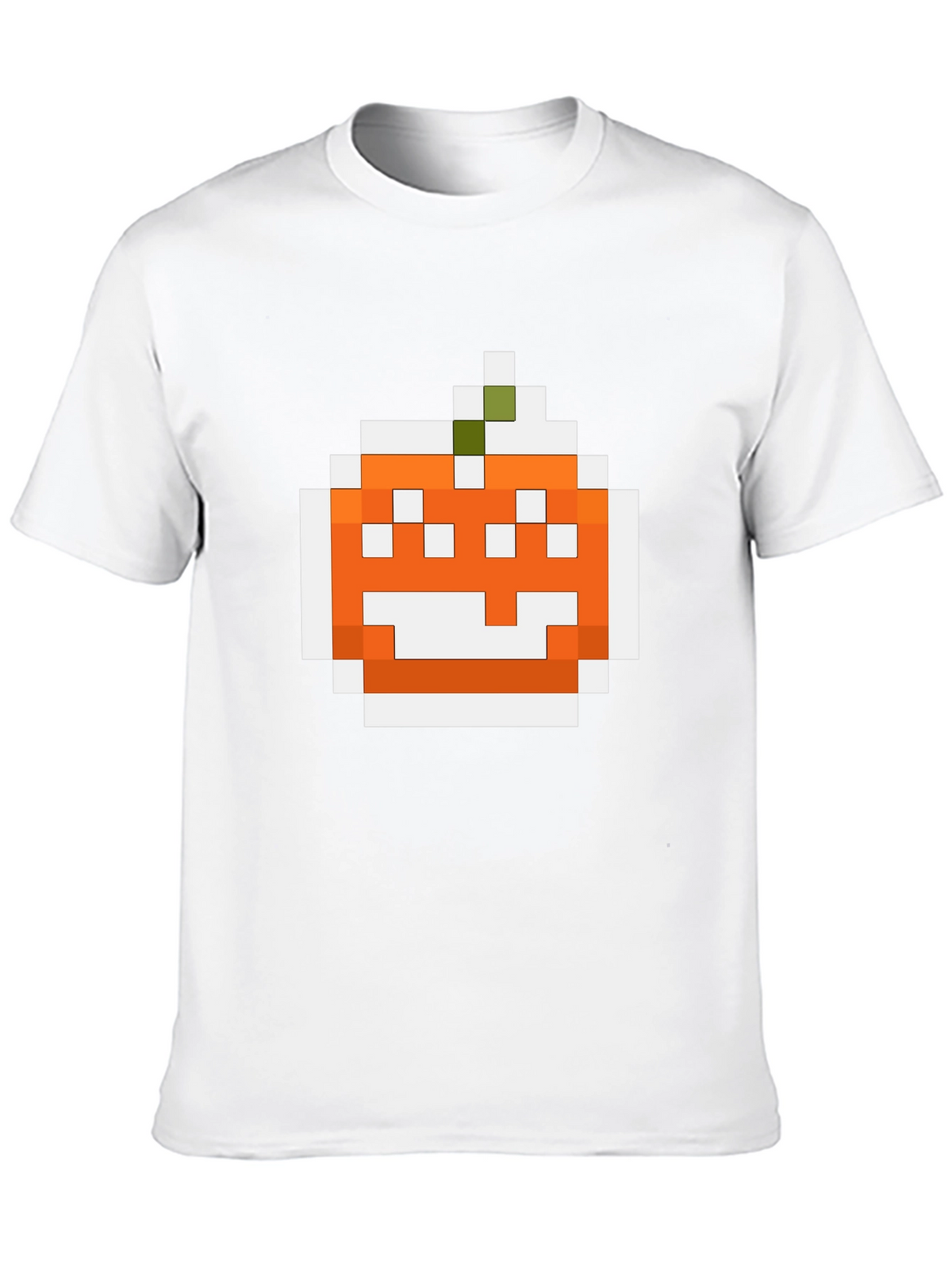 Pixel Pumpkin Graphic Tee - Halloween Shirt