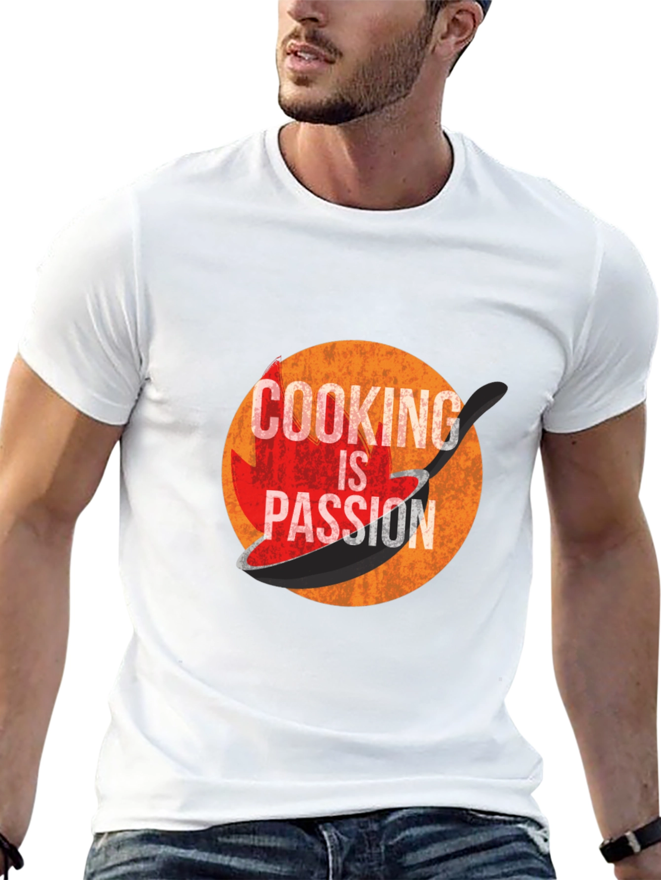 Cooking is Passion Graphic Tee - Black
