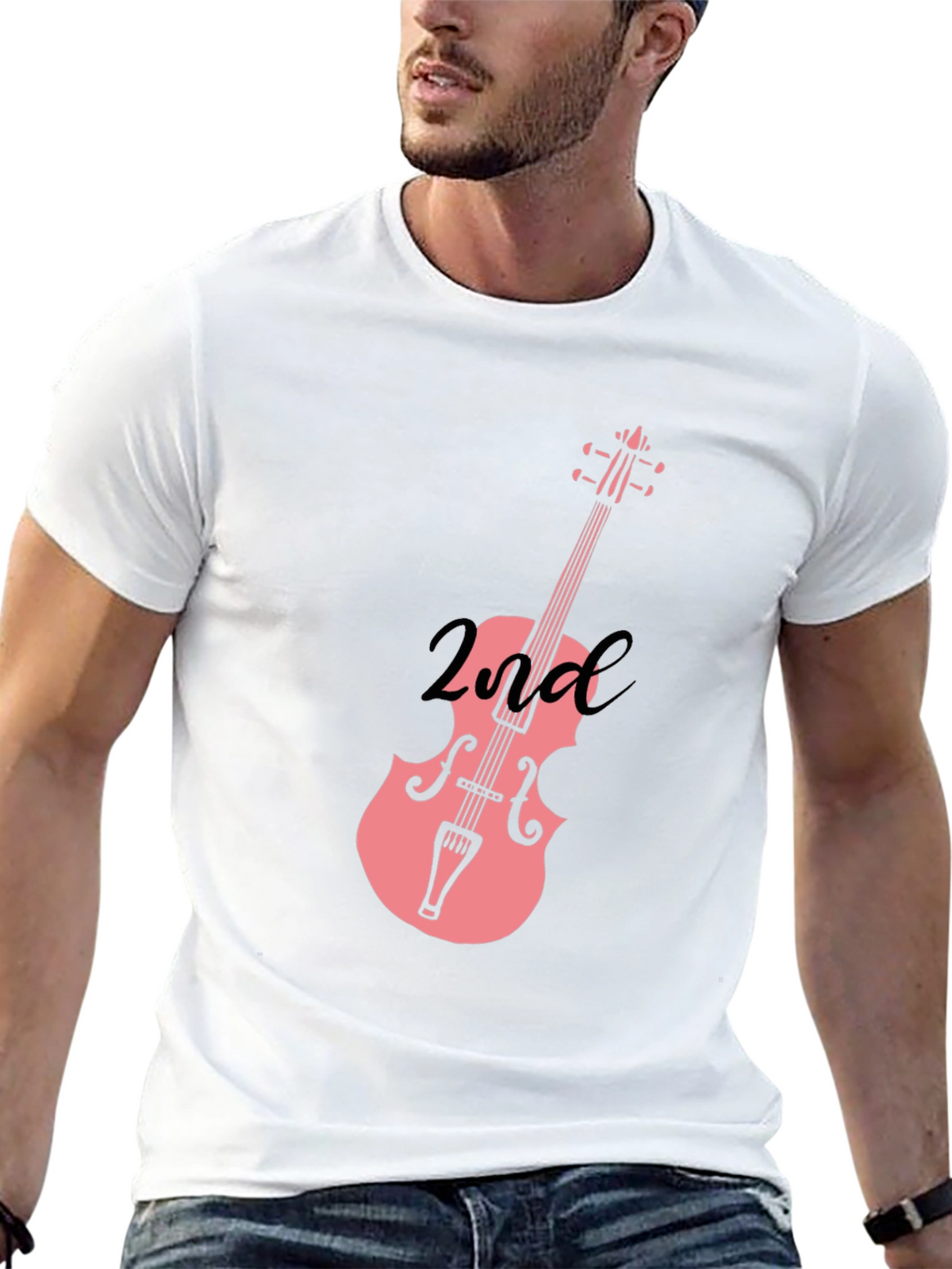 Musicians Second Violin Black T-Shirt