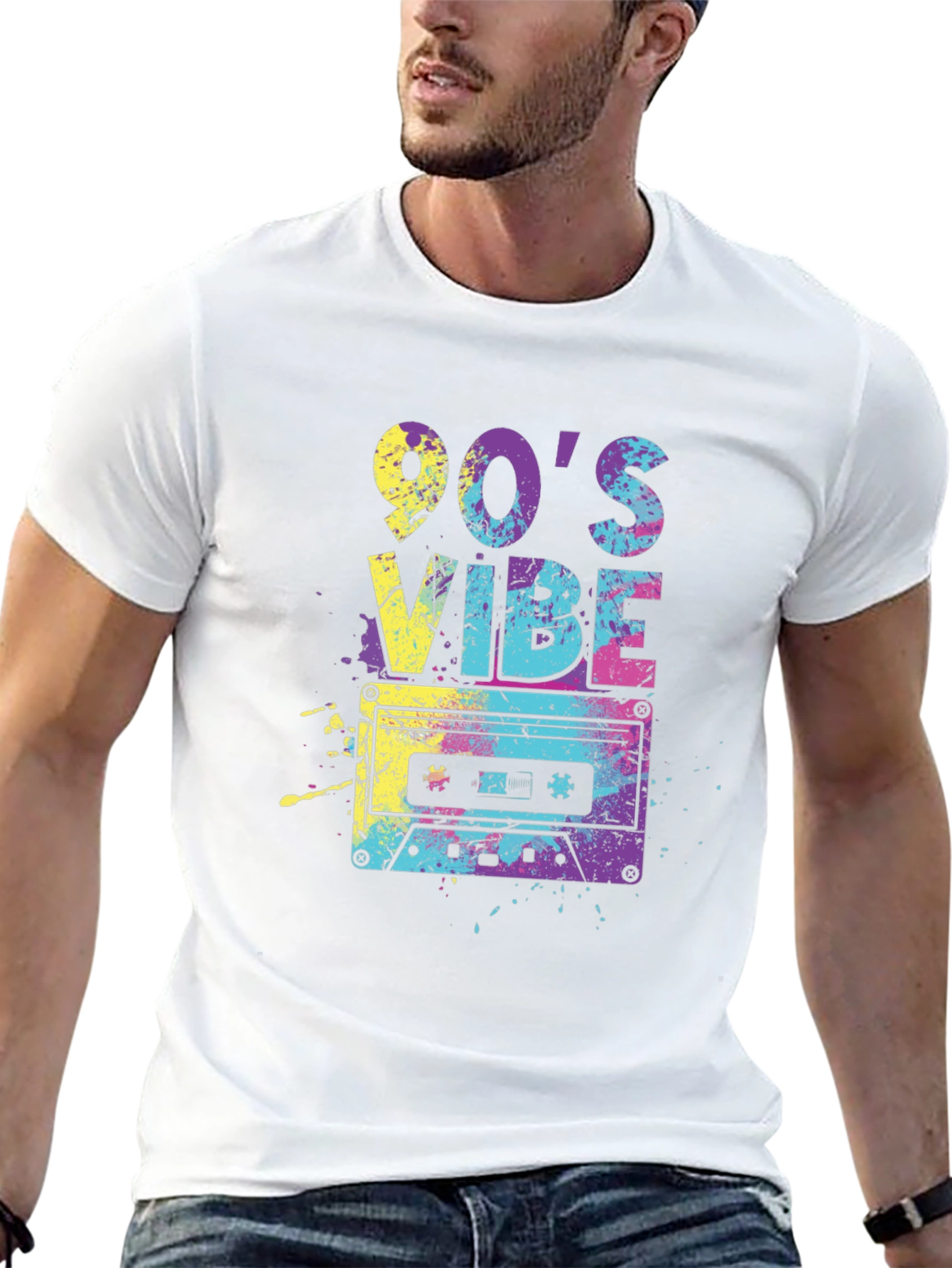Retro 90s Vibe Cassette Graphic Tee
