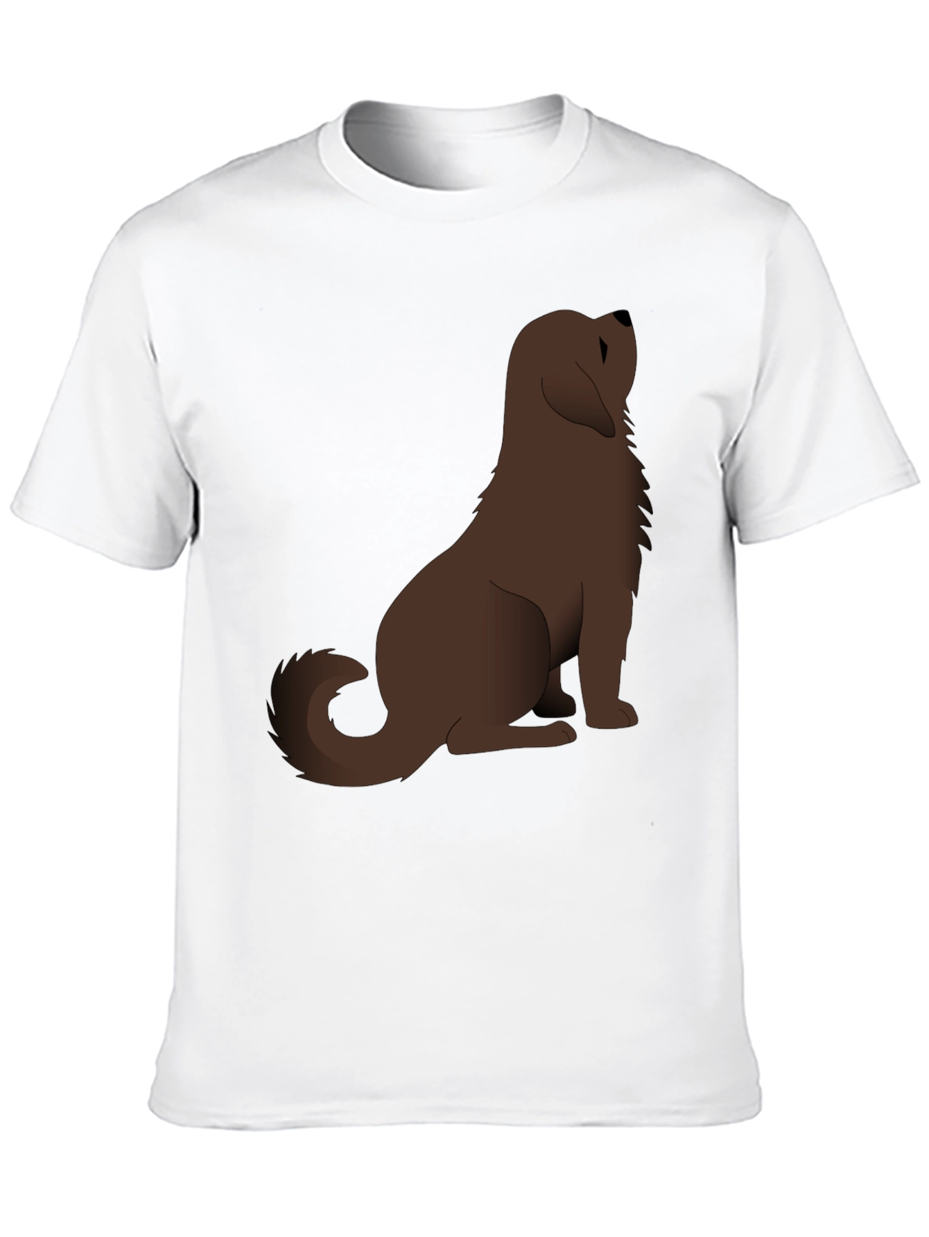 Dog Lovers Black Cotton Graphic Tee