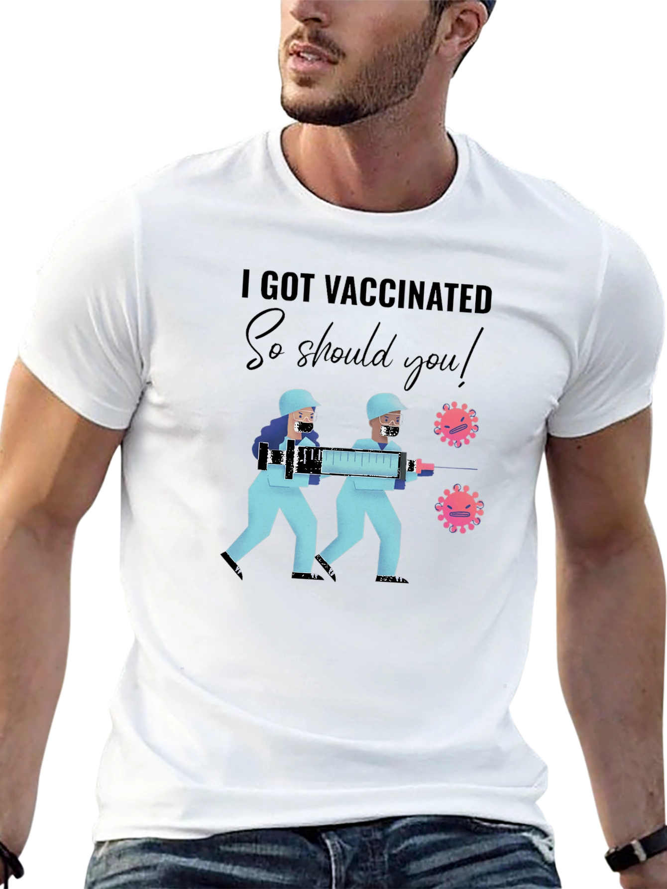 Vaccinated Tee - Get Your Shot!