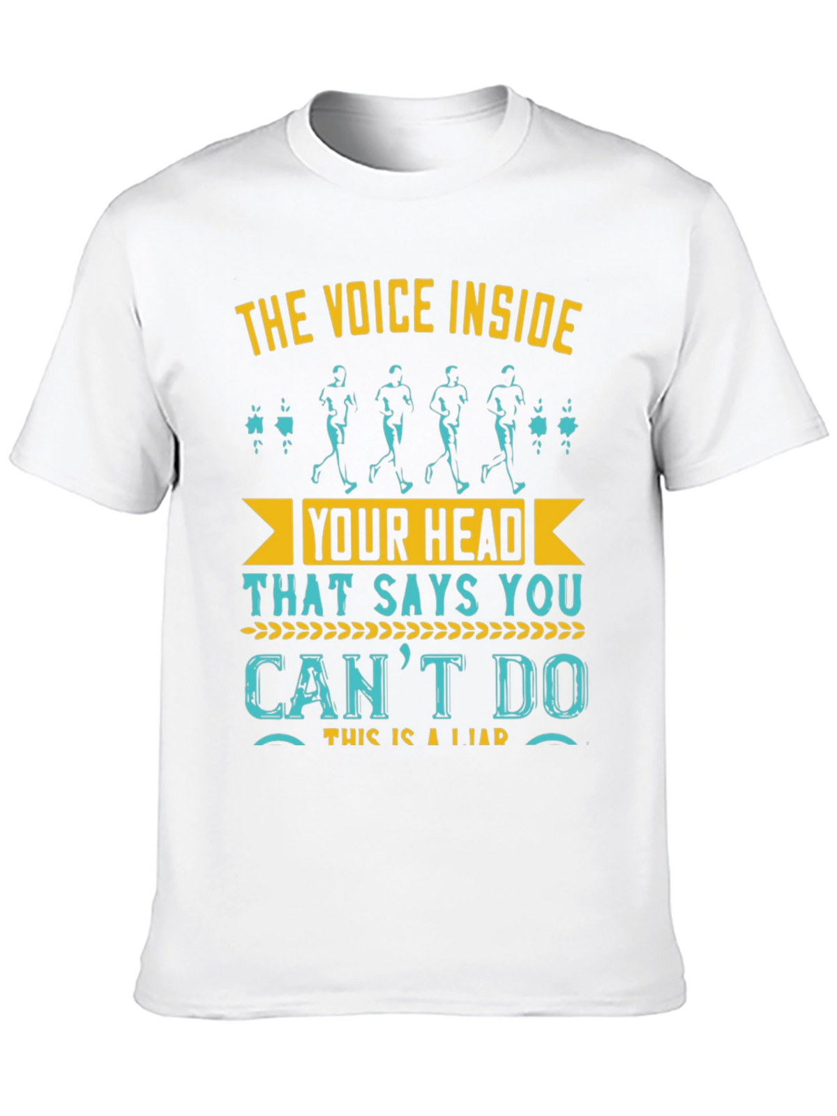 Motivational Running T-Shirt: The Voice Inside