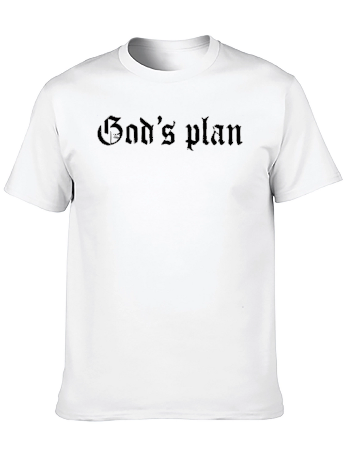Gods Plan Black Graphic Tee - Mens