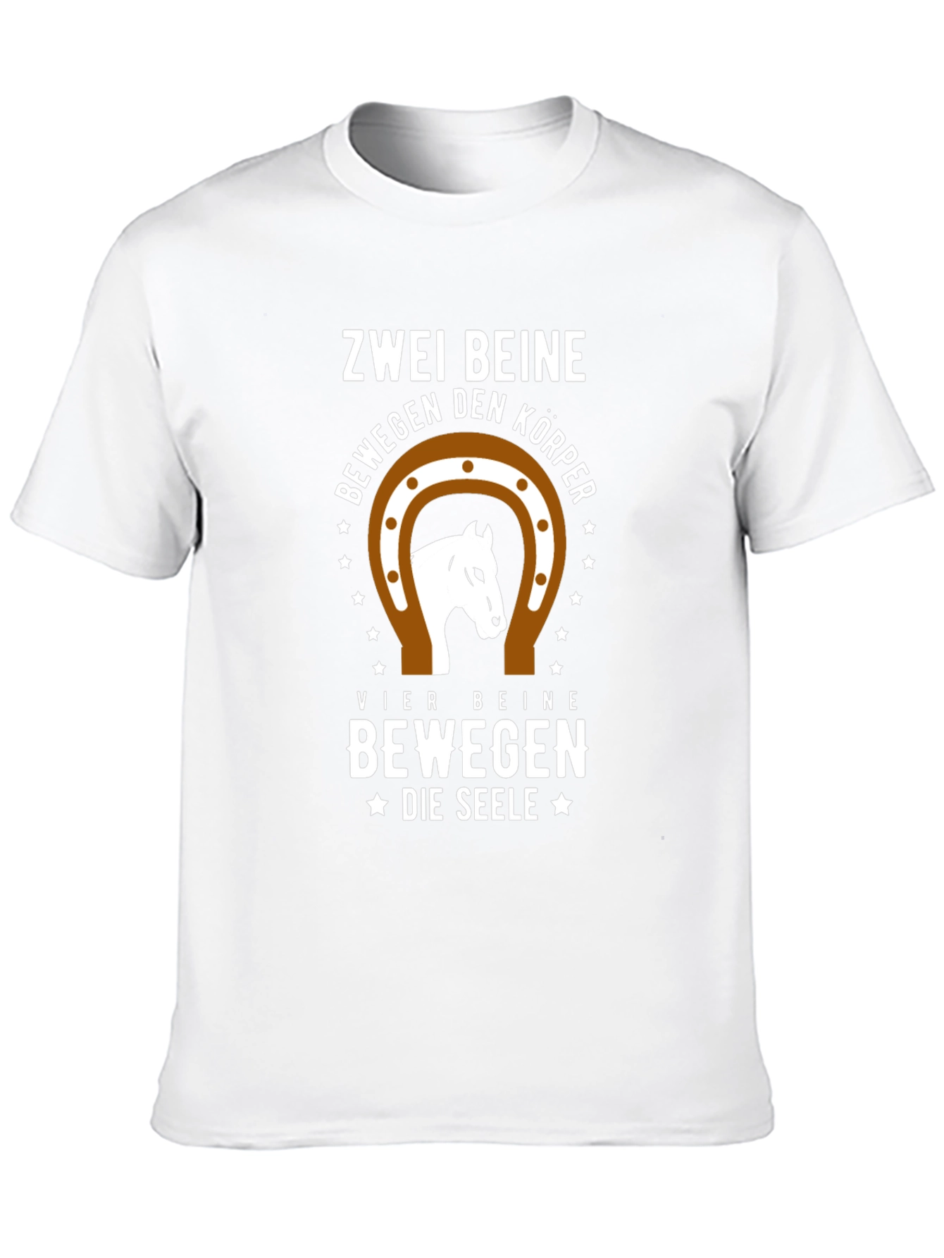 Zwei Beine Horse Graphic Tee - Black