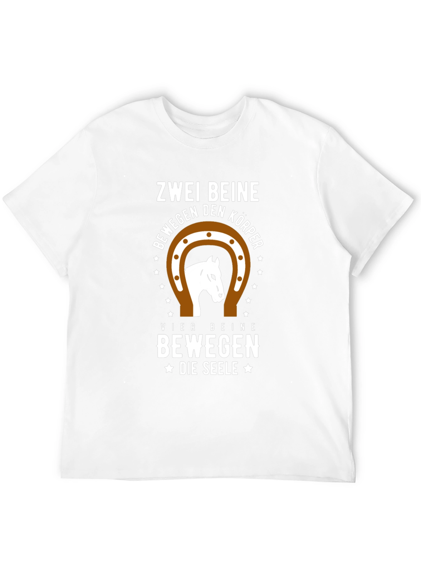 Zwei Beine Horse Graphic Tee - Black