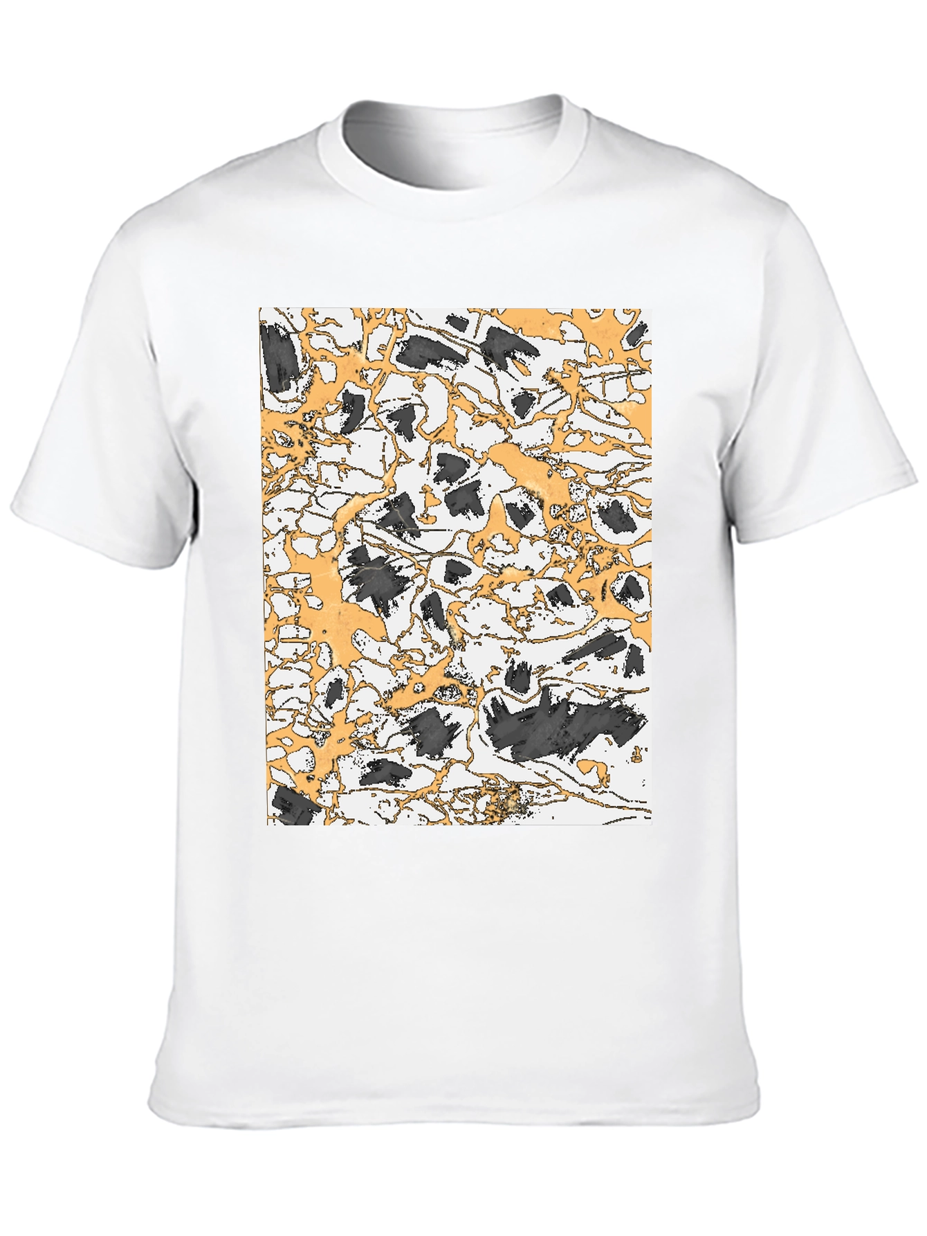 Abstract Art Black T-Shirt - Modern Graphic Tee