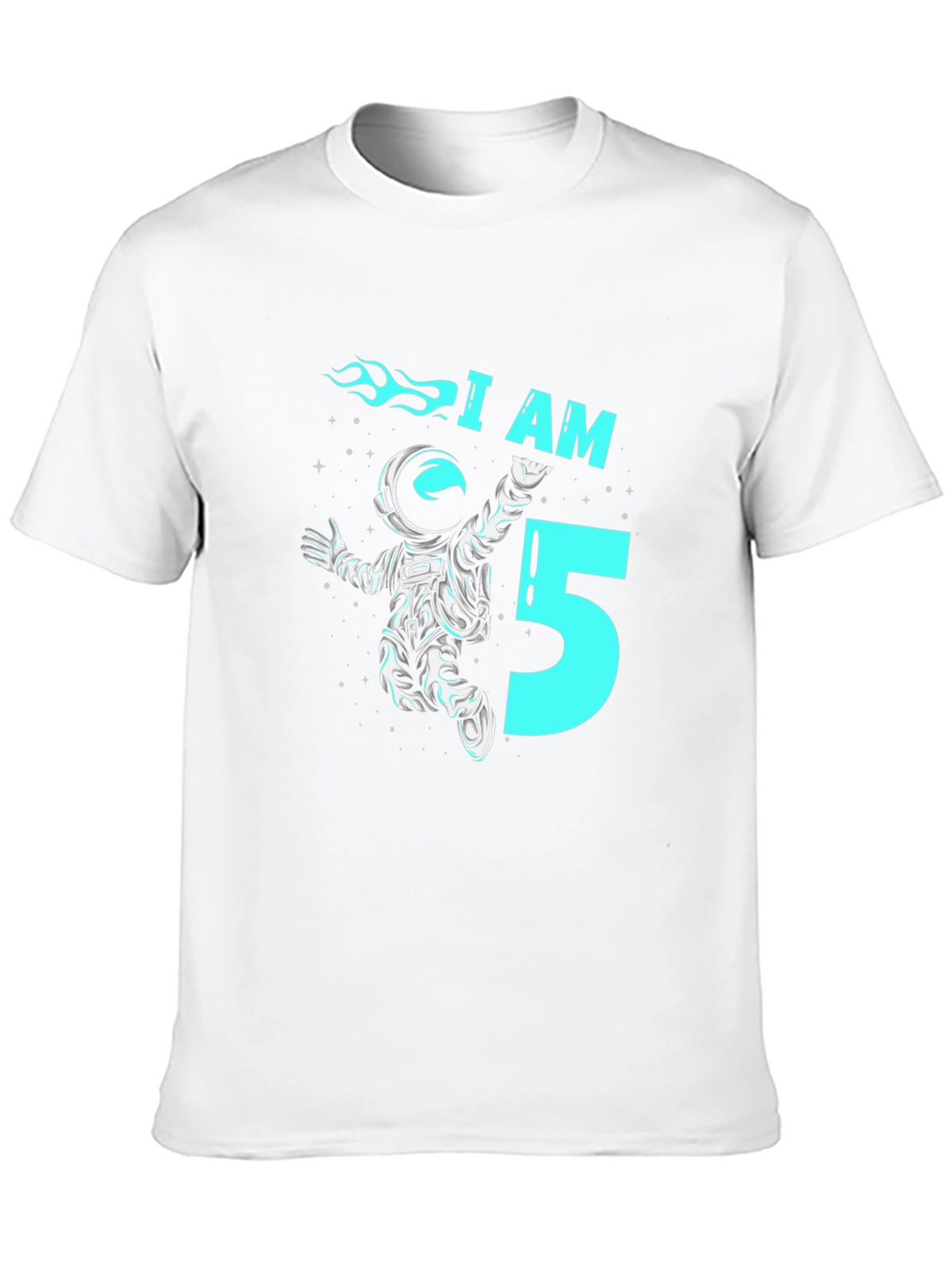 I am 5 Astronaut Birthday T-Shirt