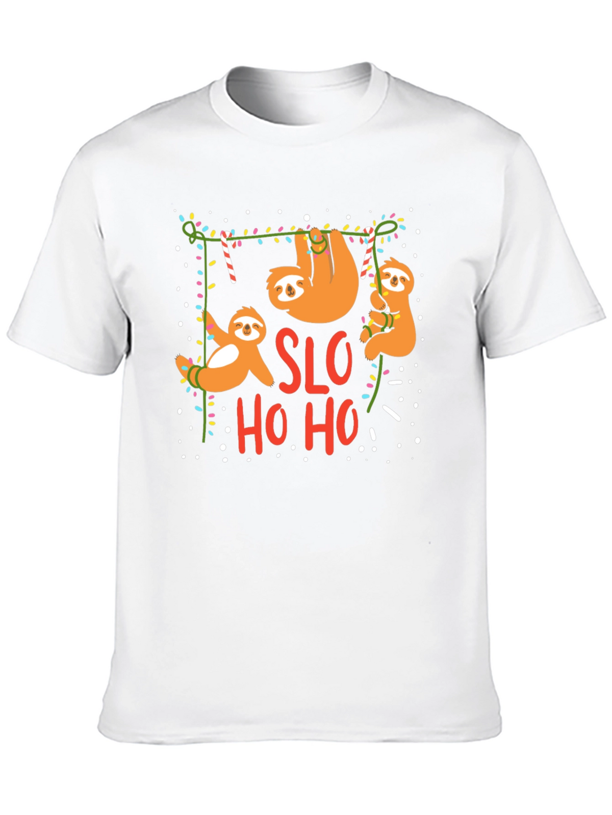 SLO HO HO Sloth Christmas T-Shirt