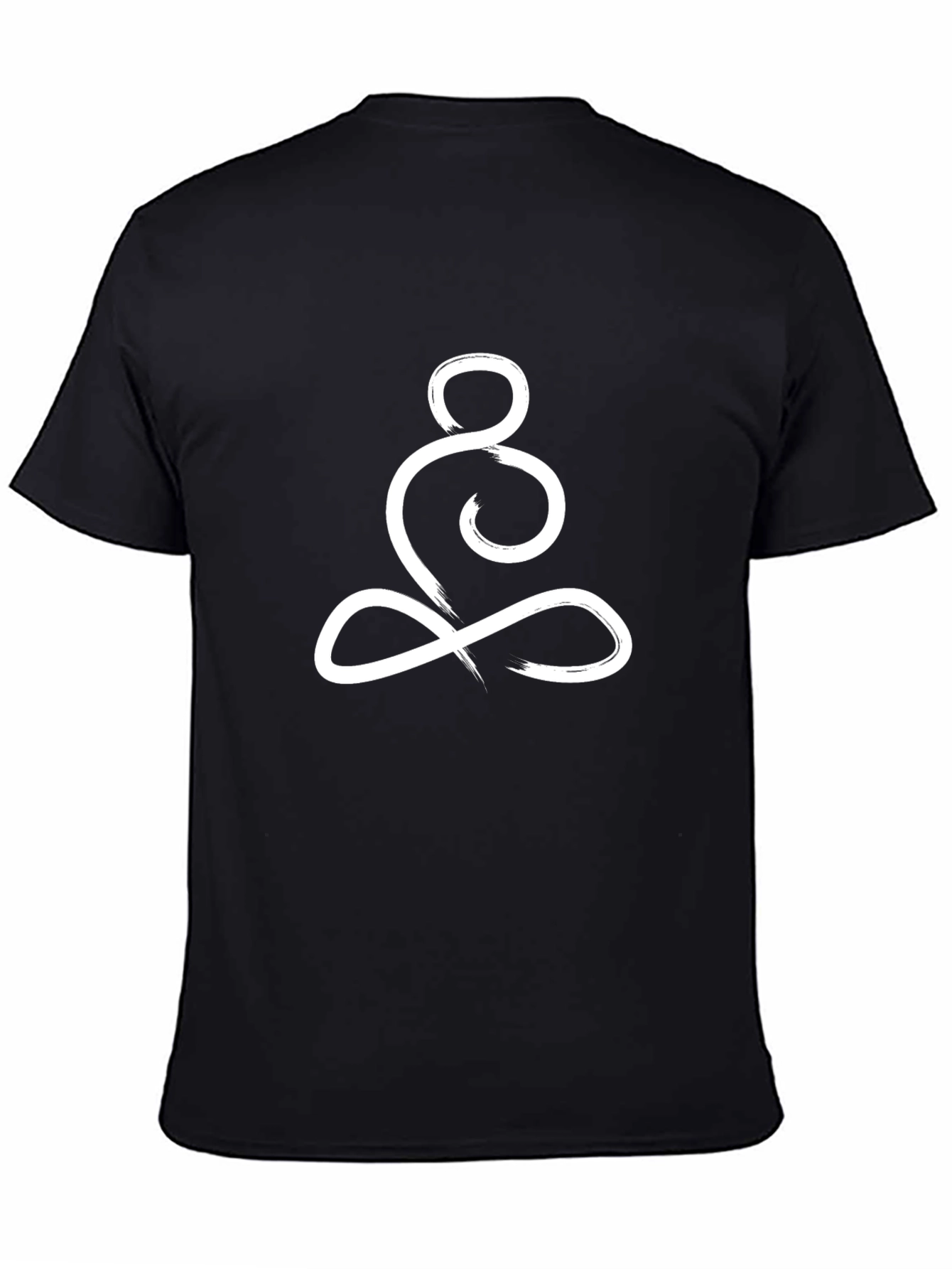 Zen Circle Graphic Tee - Black Cotton Blend