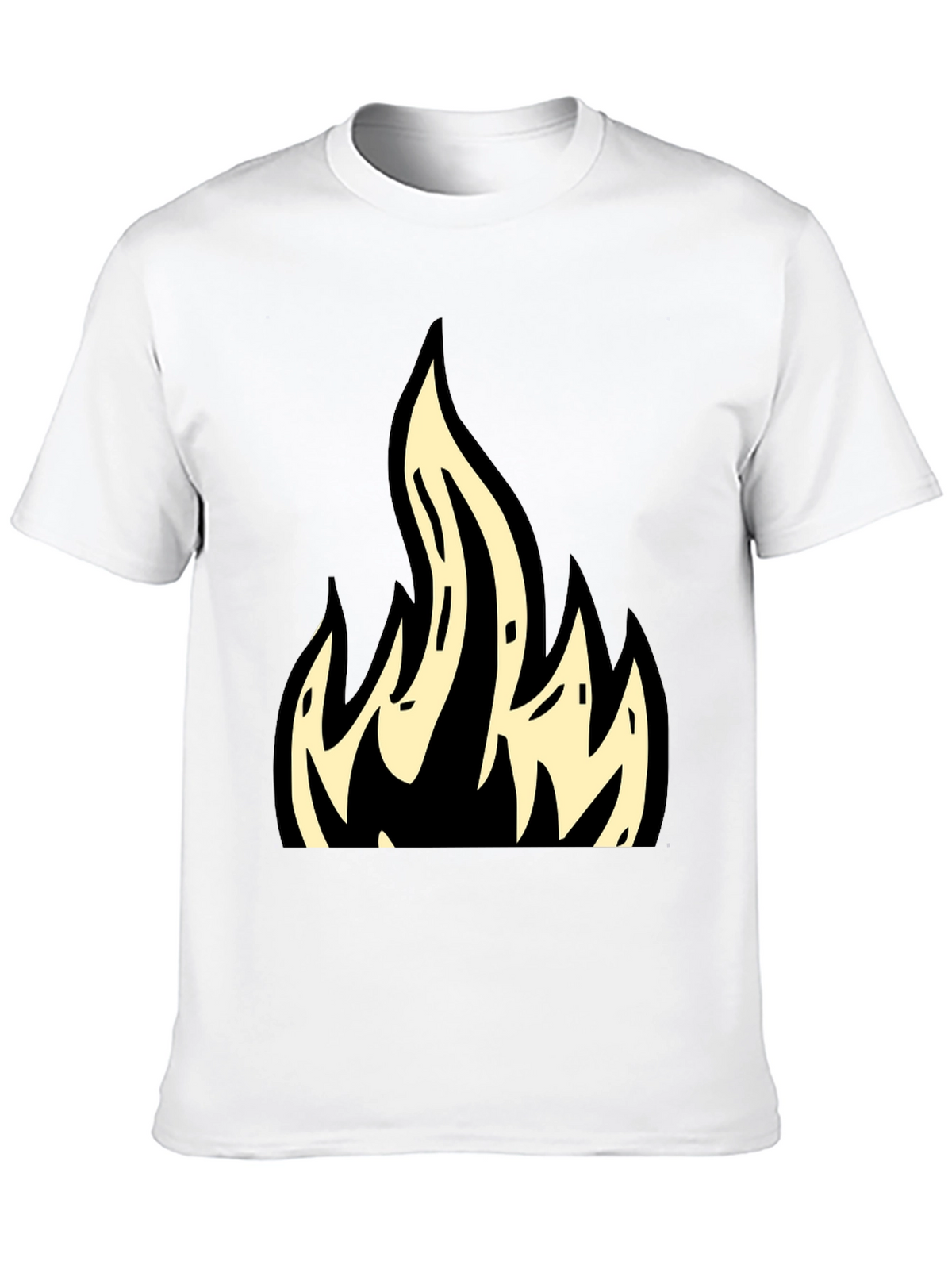 Flame Graphic Black T-Shirt - Bold & Stylish