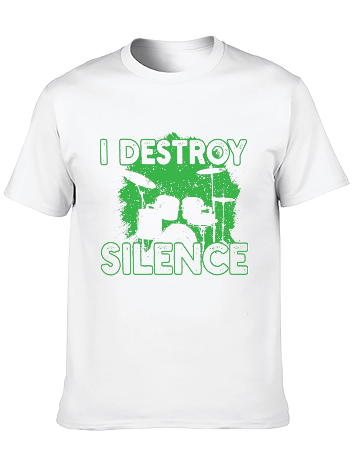 I Destroy Silence Drummer Black T-Shirt