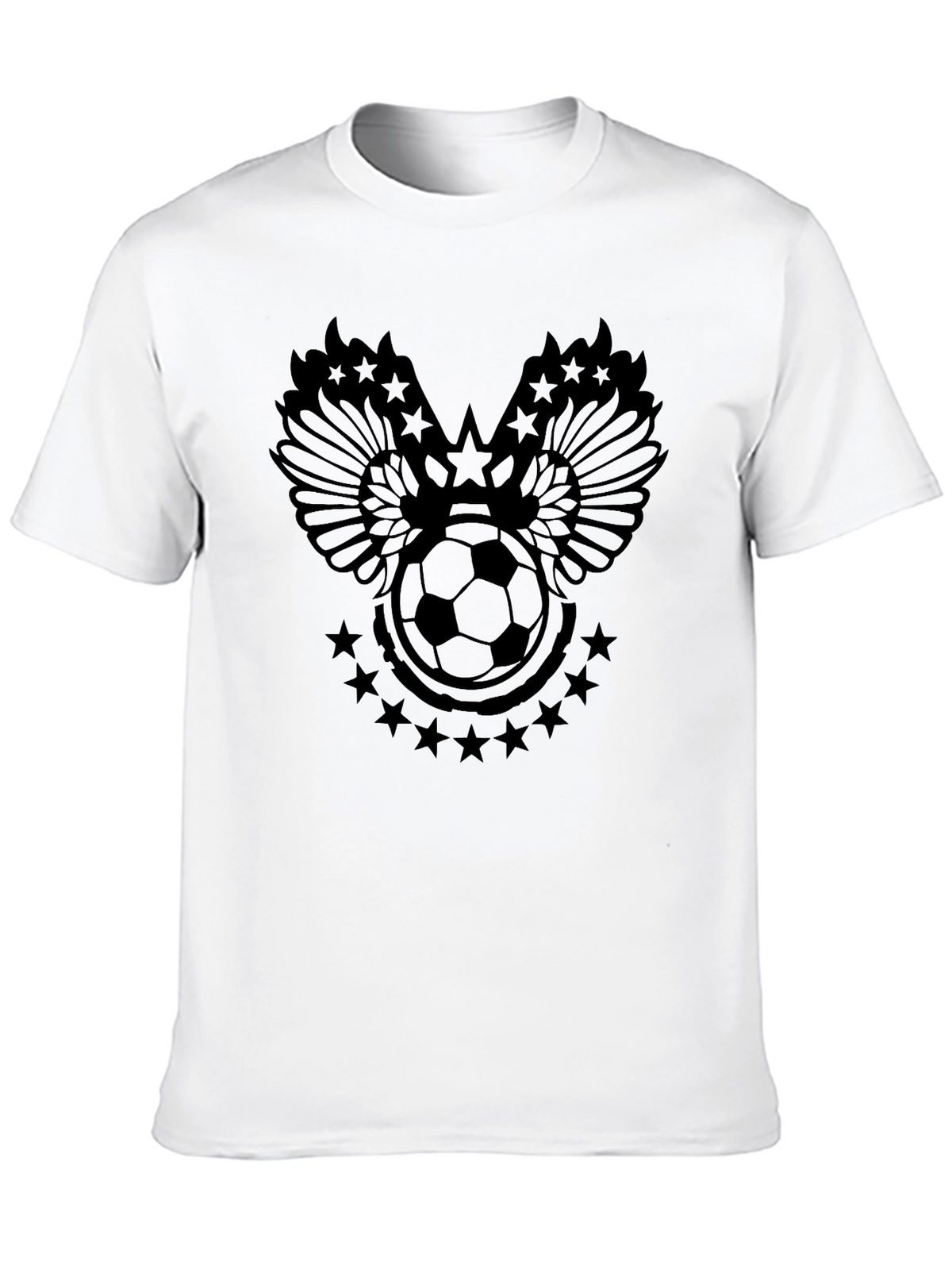 Soccer Ball Wings T-Shirt - Sporty Design