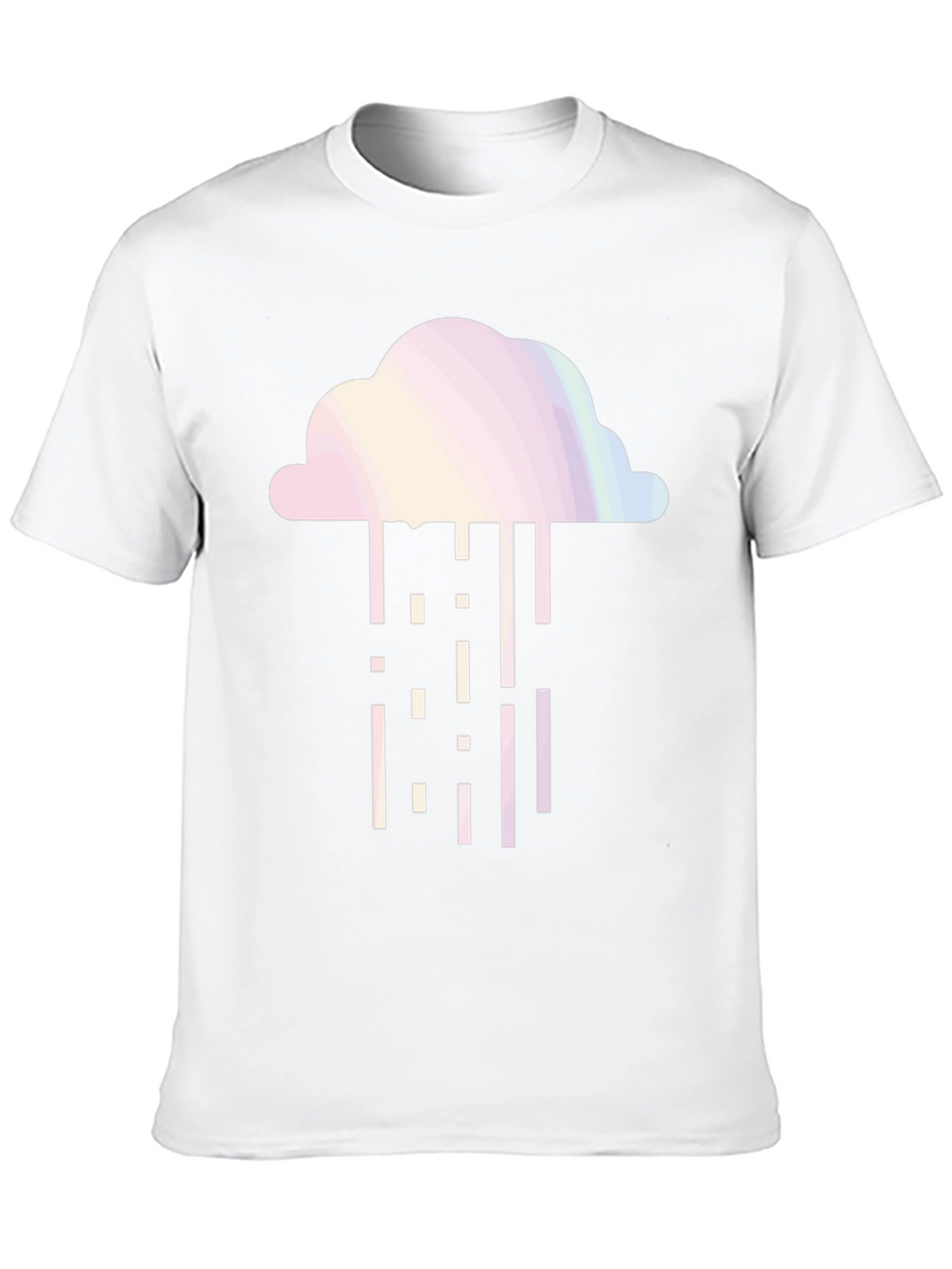 Cloud Rain Graphic Tee - Stylish Black T-Shirt
