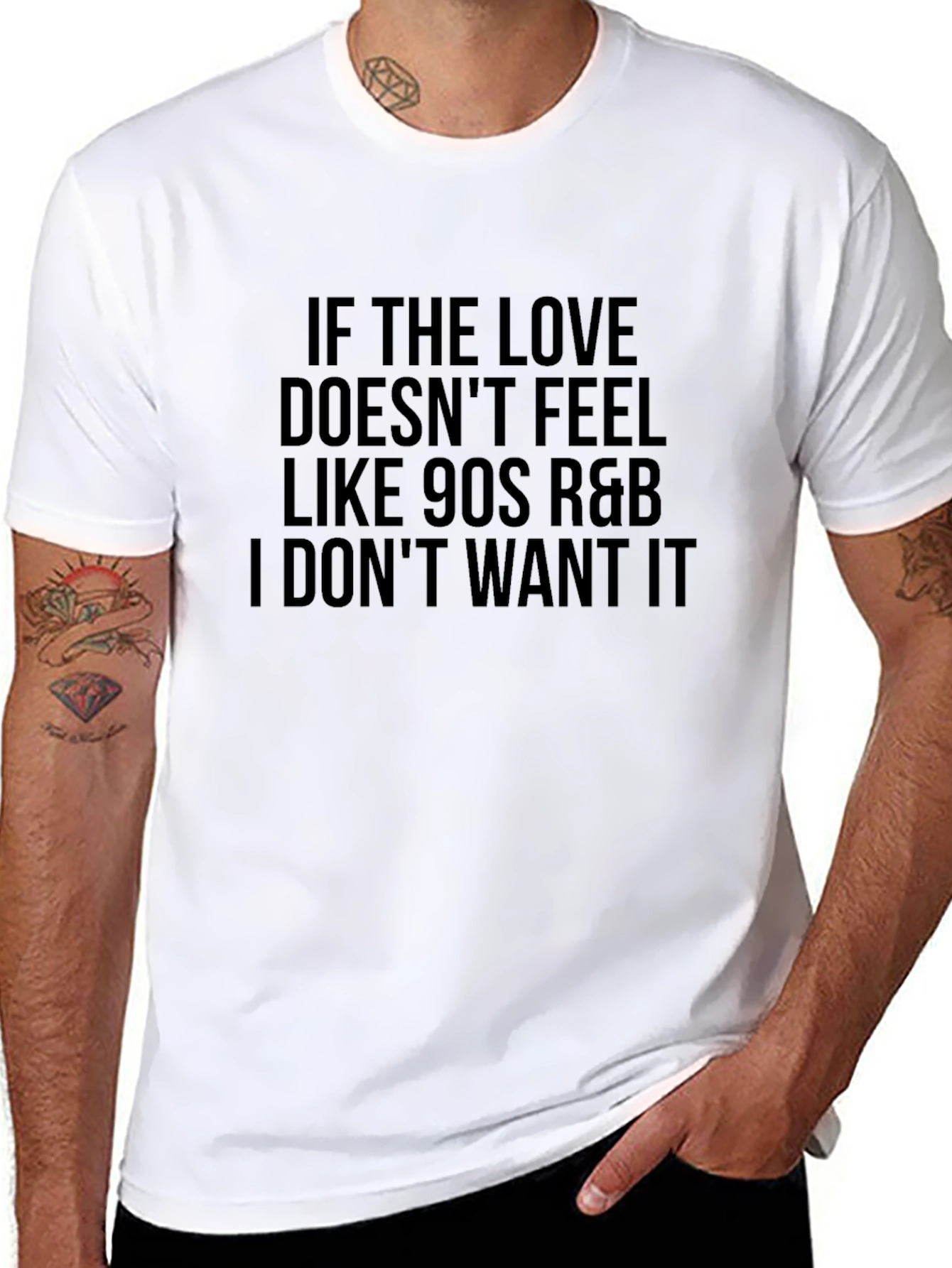 90s R&B Love Tee - Funny Graphic T-Shirt