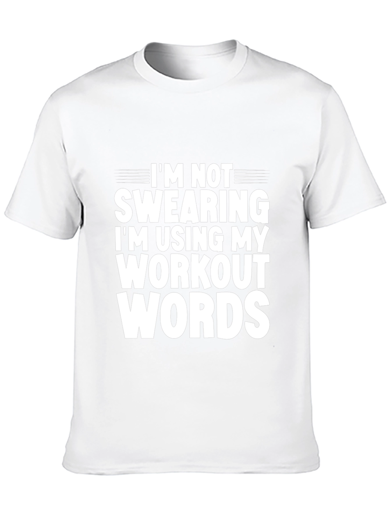 Workout Words Graphic Tee - Black