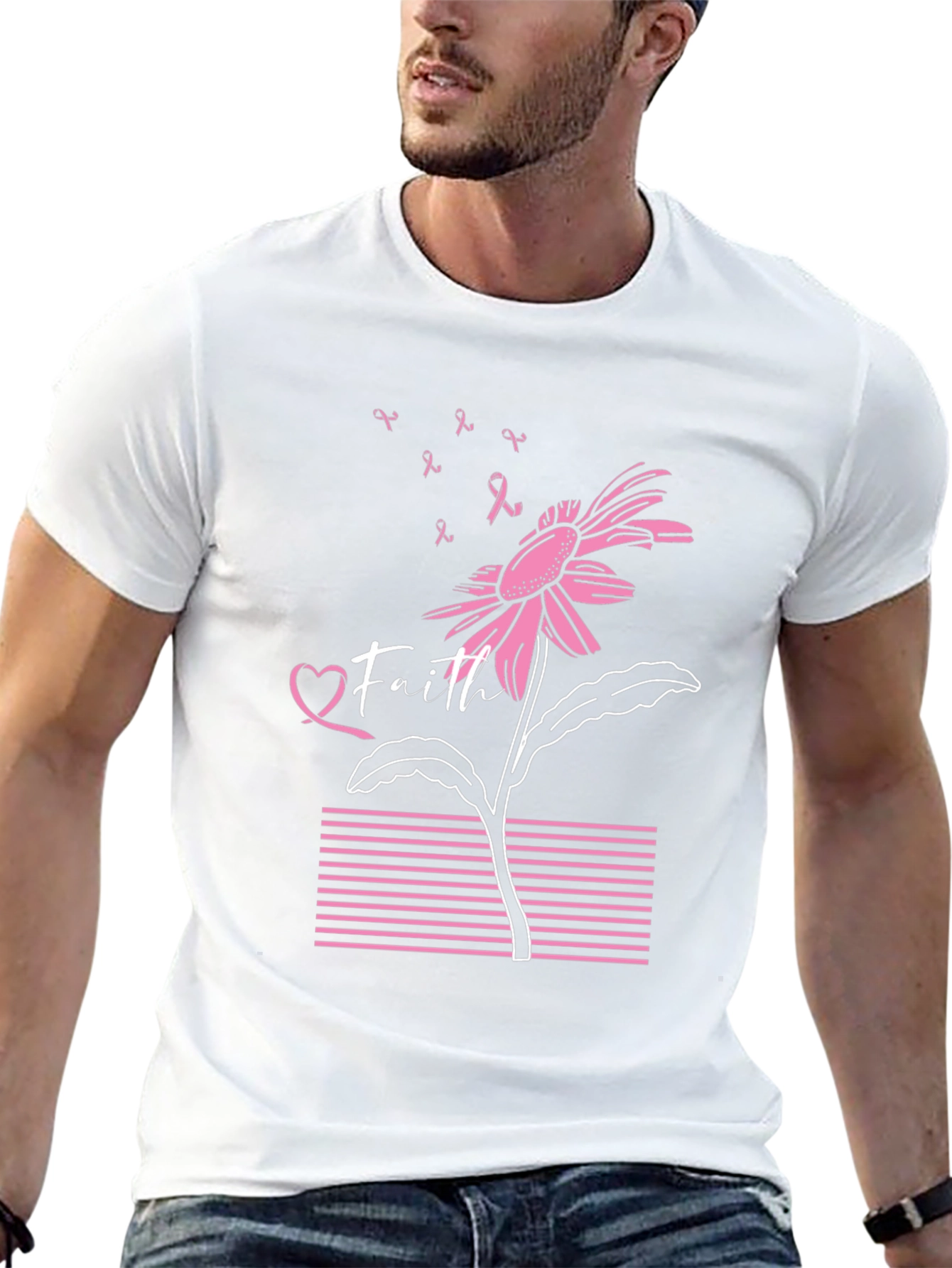Faith Breast Cancer Awareness T-Shirt