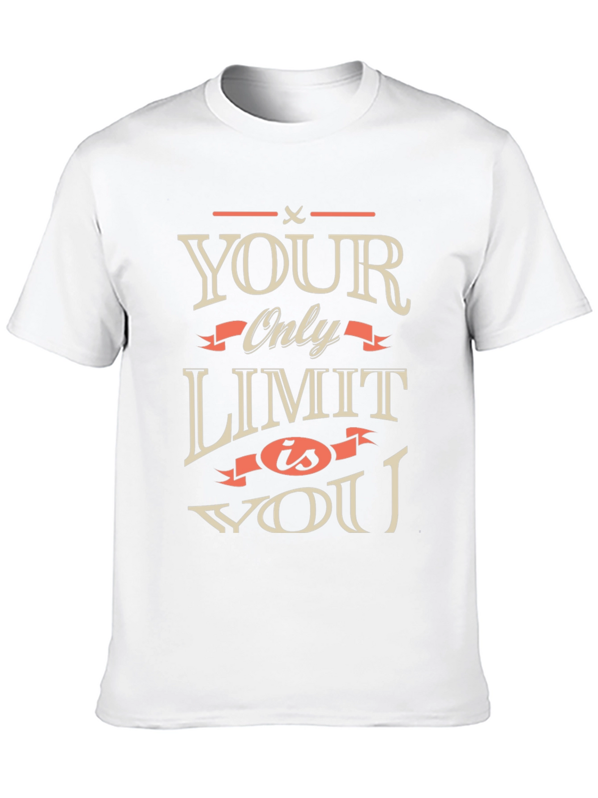 Motivational Your Only Limit is You Black T-Shirt