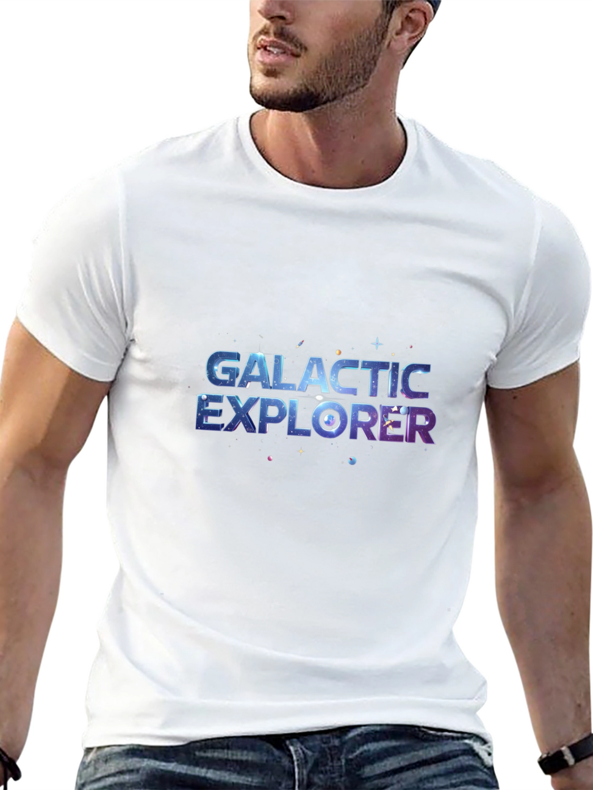 Galactic Explorer Black T-Shirt